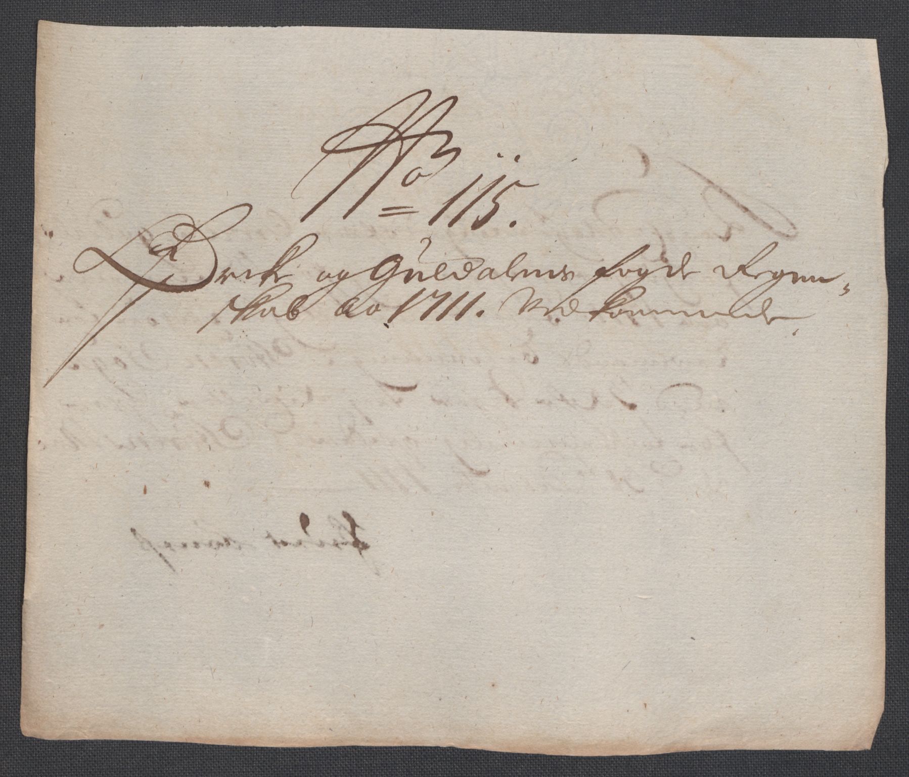 Rentekammeret inntil 1814, Reviderte regnskaper, Fogderegnskap, AV/RA-EA-4092/R60/L3962: Fogderegnskap Orkdal og Gauldal, 1711, p. 322