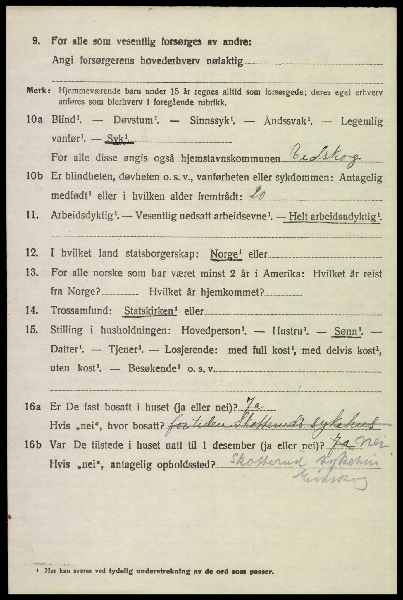 SAH, 1920 census for Eidskog, 1920, p. 13326