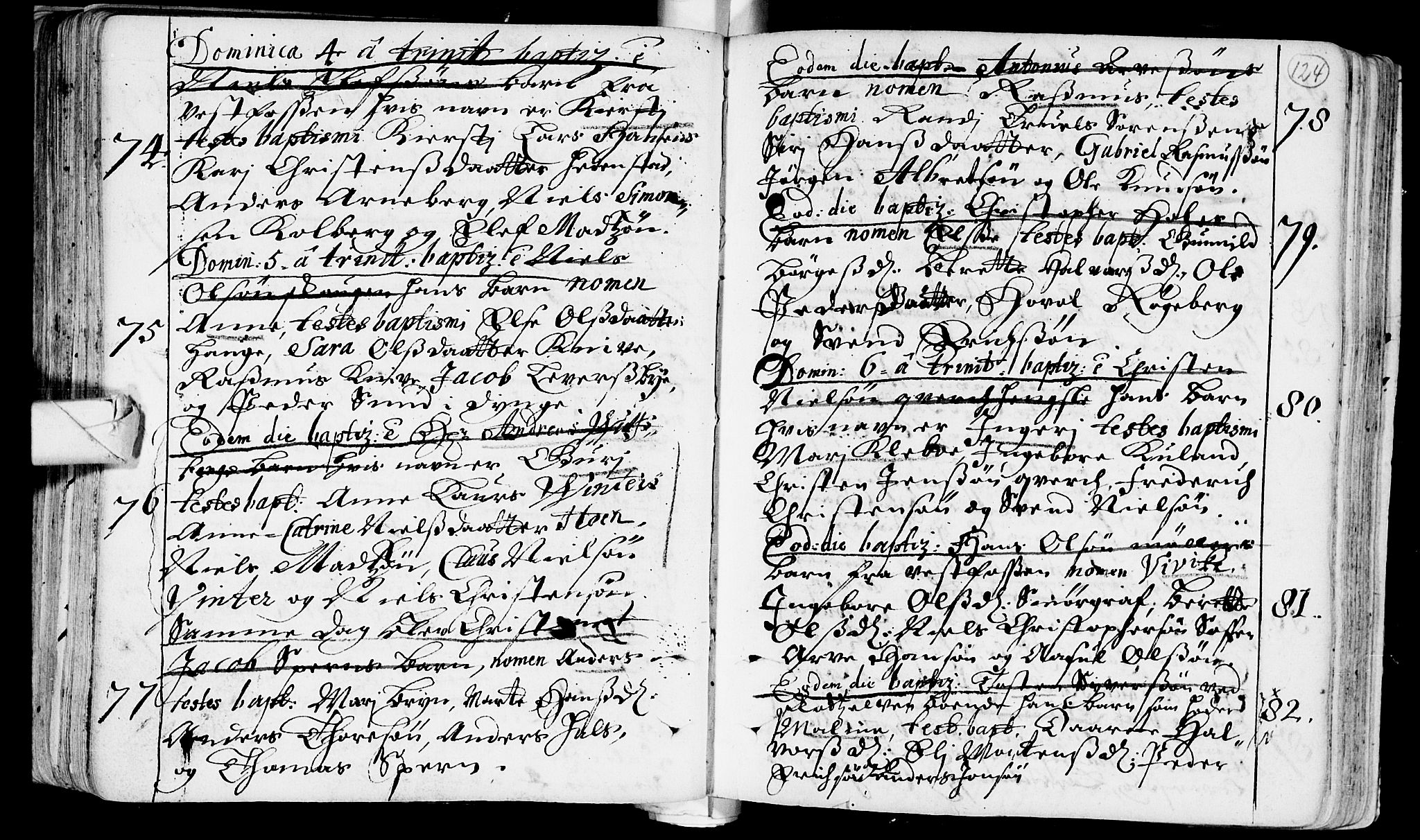 Eiker kirkebøker, AV/SAKO-A-4/F/Fa/L0002: Parish register (official) no. I 2, 1705-1724, p. 124