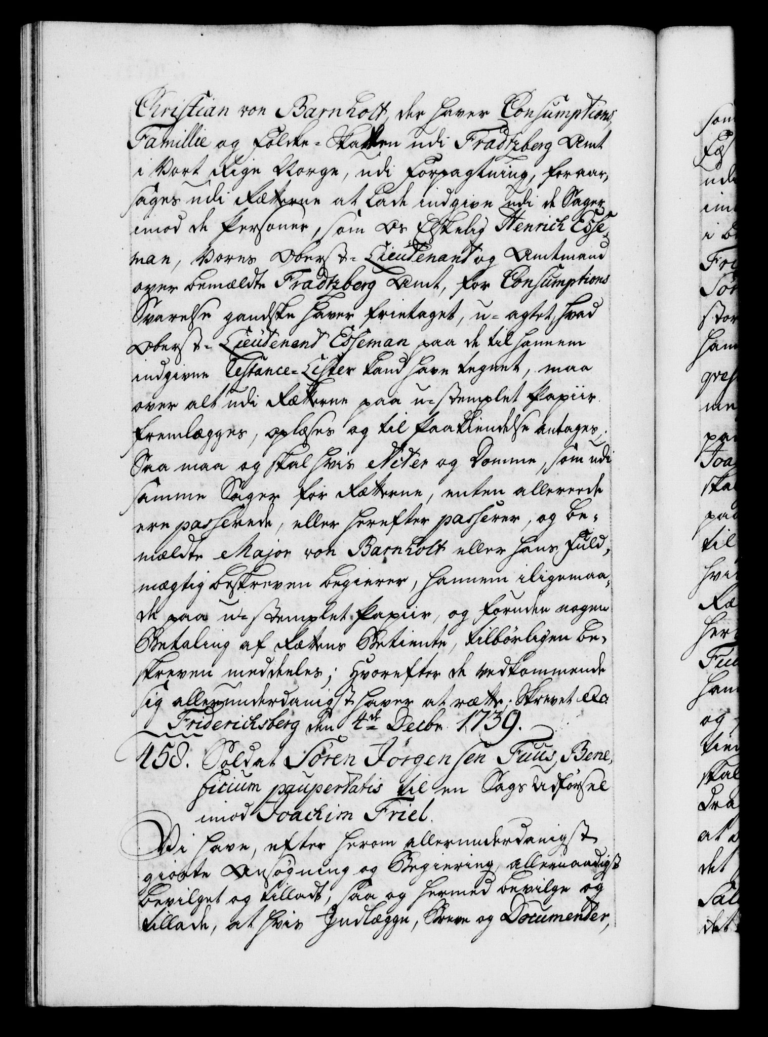 Danske Kanselli 1572-1799, AV/RA-EA-3023/F/Fc/Fca/Fcaa/L0031: Norske registre, 1739-1740, p. 305b