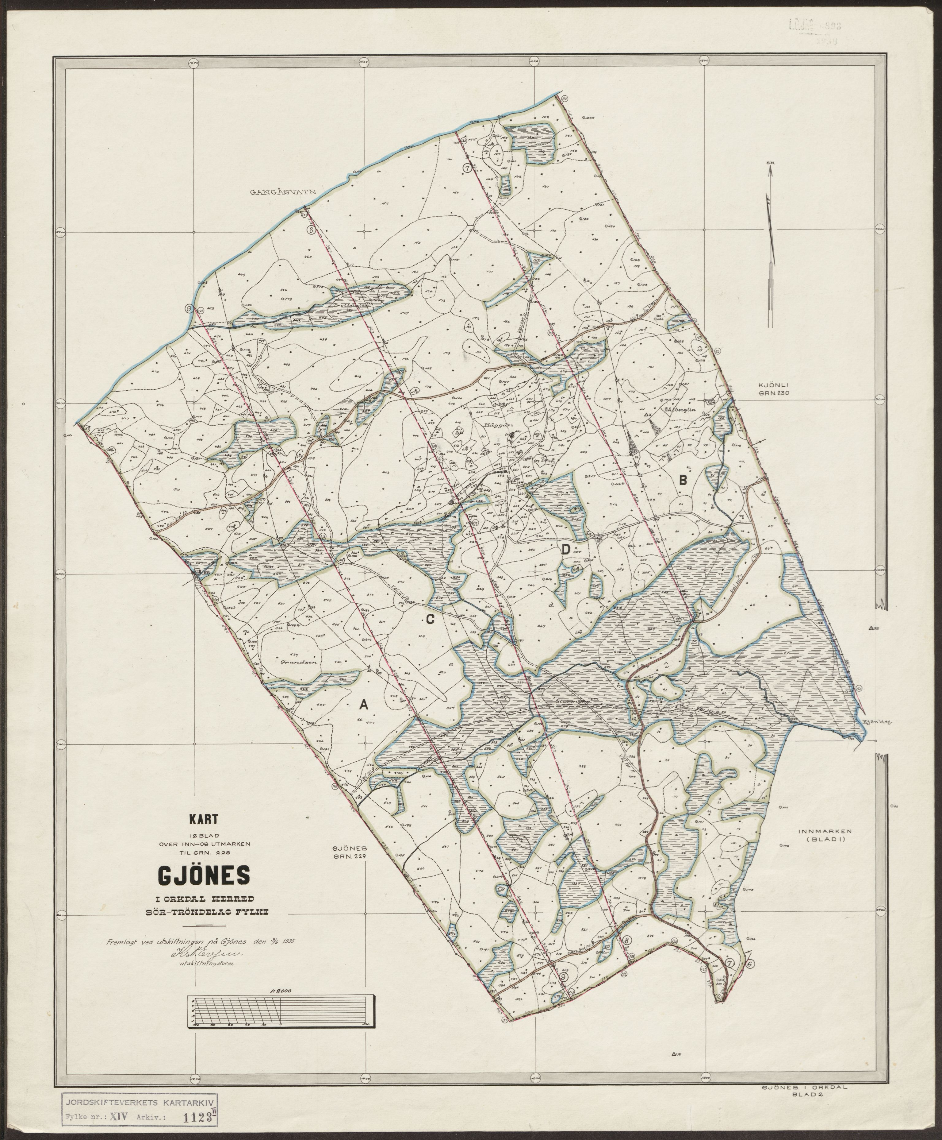 Jordskifteverkets kartarkiv, RA/S-3929/T, 1859-1988, p. 1776
