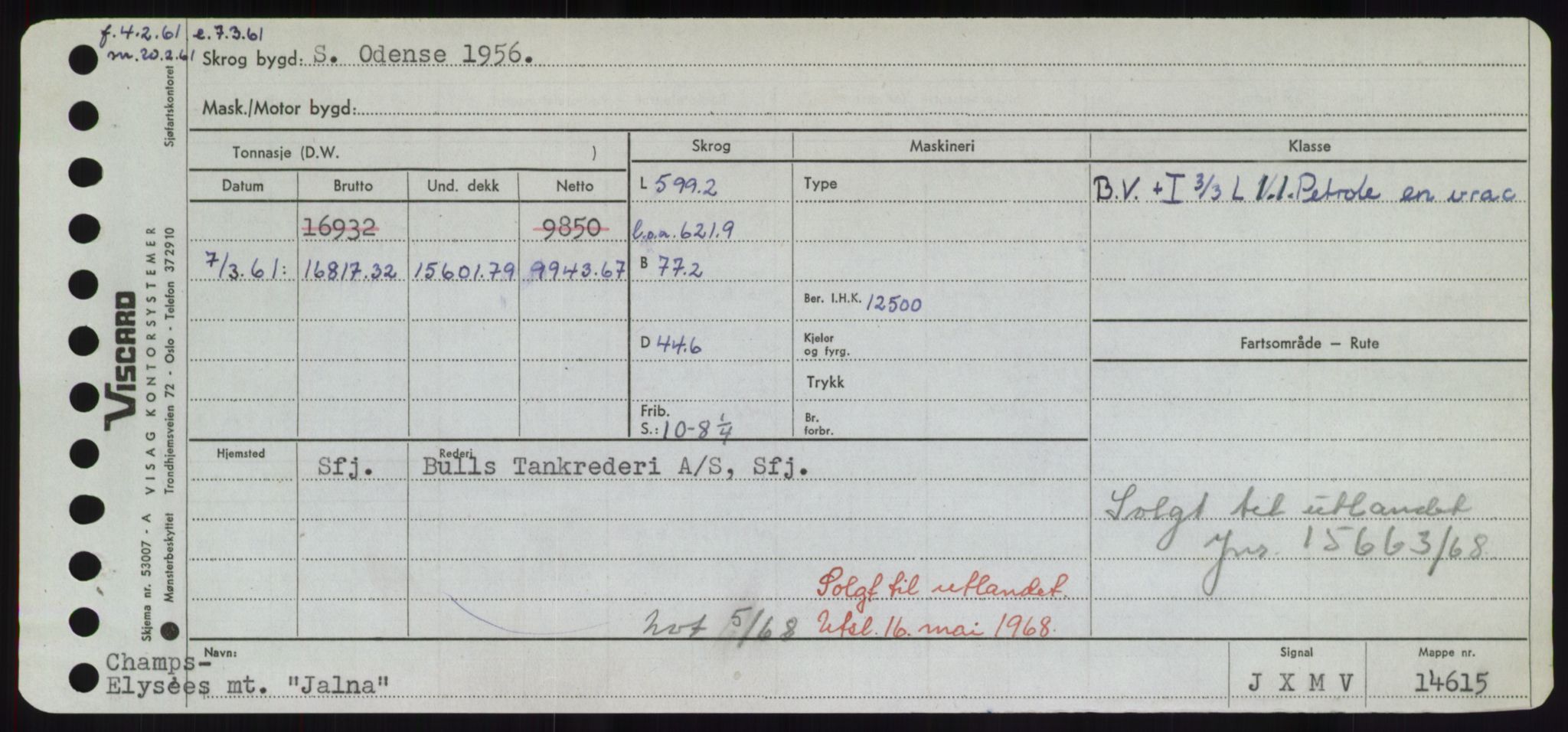 Sjøfartsdirektoratet med forløpere, Skipsmålingen, RA/S-1627/H/Hd/L0019: Fartøy, J, p. 75