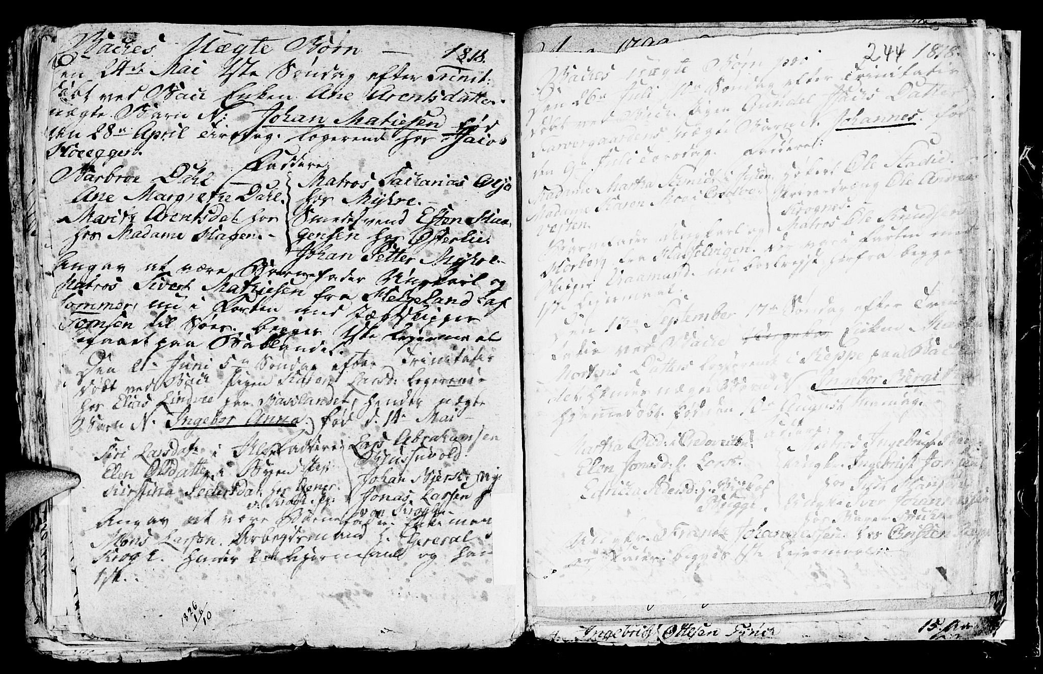 Ministerialprotokoller, klokkerbøker og fødselsregistre - Sør-Trøndelag, SAT/A-1456/604/L0218: Parish register (copy) no. 604C01, 1754-1819, p. 244