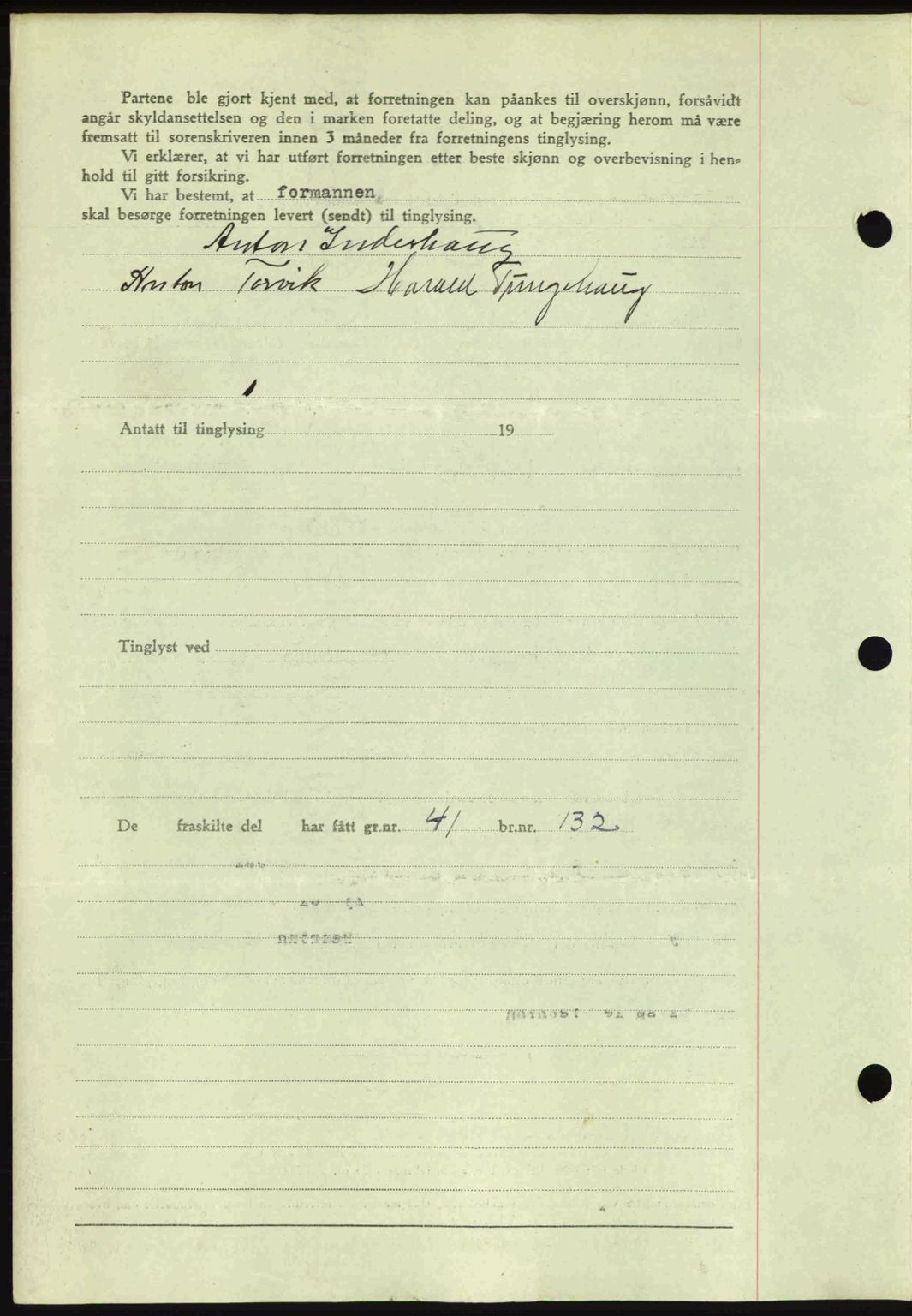 Romsdal sorenskriveri, AV/SAT-A-4149/1/2/2C: Mortgage book no. A15, 1943-1944, Diary no: : 2295/1943