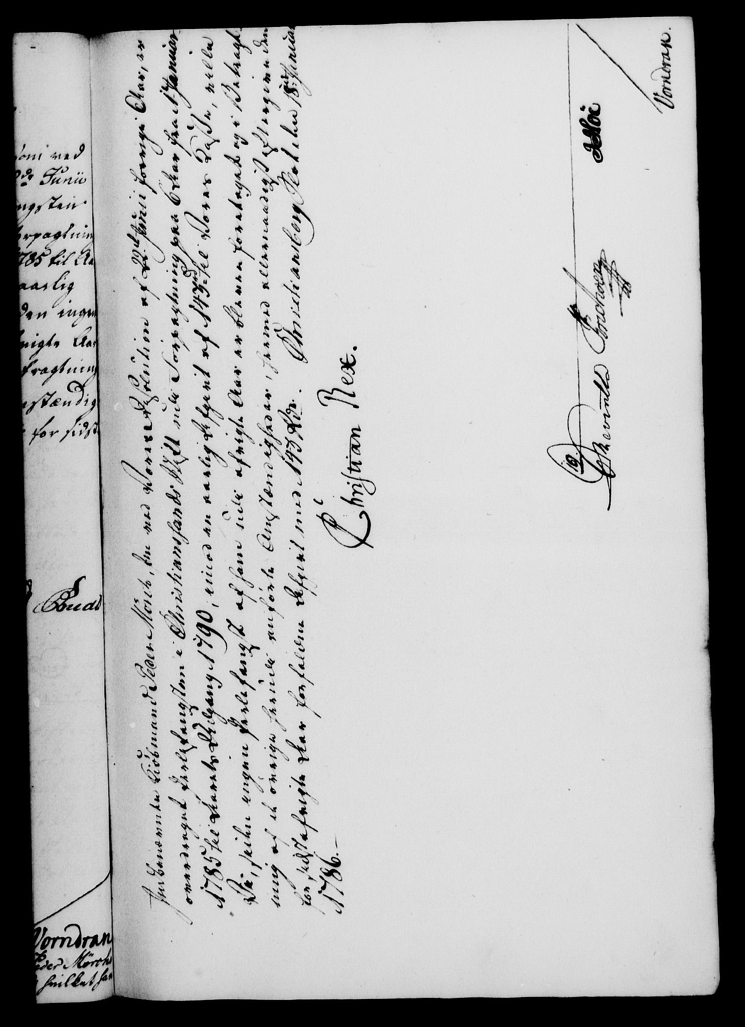Rentekammeret, Kammerkanselliet, RA/EA-3111/G/Gf/Gfa/L0068: Norsk relasjons- og resolusjonsprotokoll (merket RK 52.68), 1786, p. 61