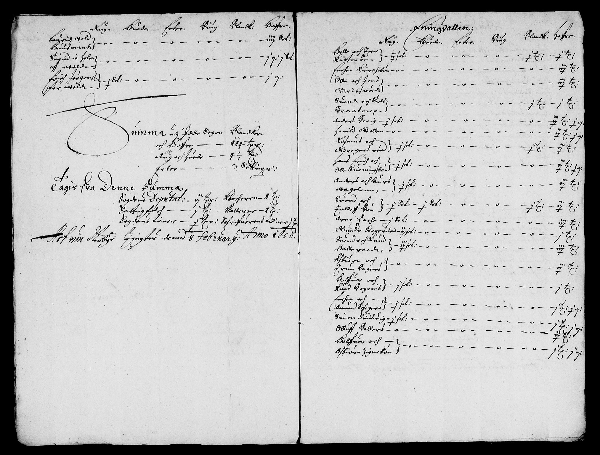 Rentekammeret inntil 1814, Reviderte regnskaper, Lensregnskaper, AV/RA-EA-5023/R/Rb/Rbb/L0006: Idd og Marker len, 1650-1656