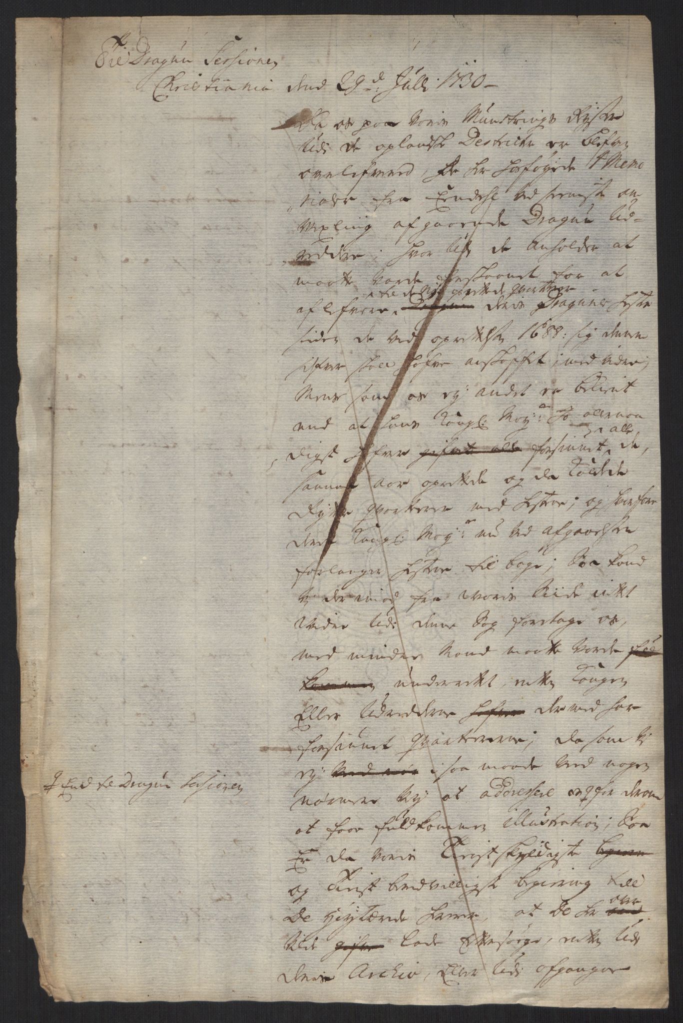 Kommanderende general (KG I) med Det norske krigsdirektorium, AV/RA-EA-5419/B/L0013: Kommanderende generals konsepter, 1730-1733, p. 104