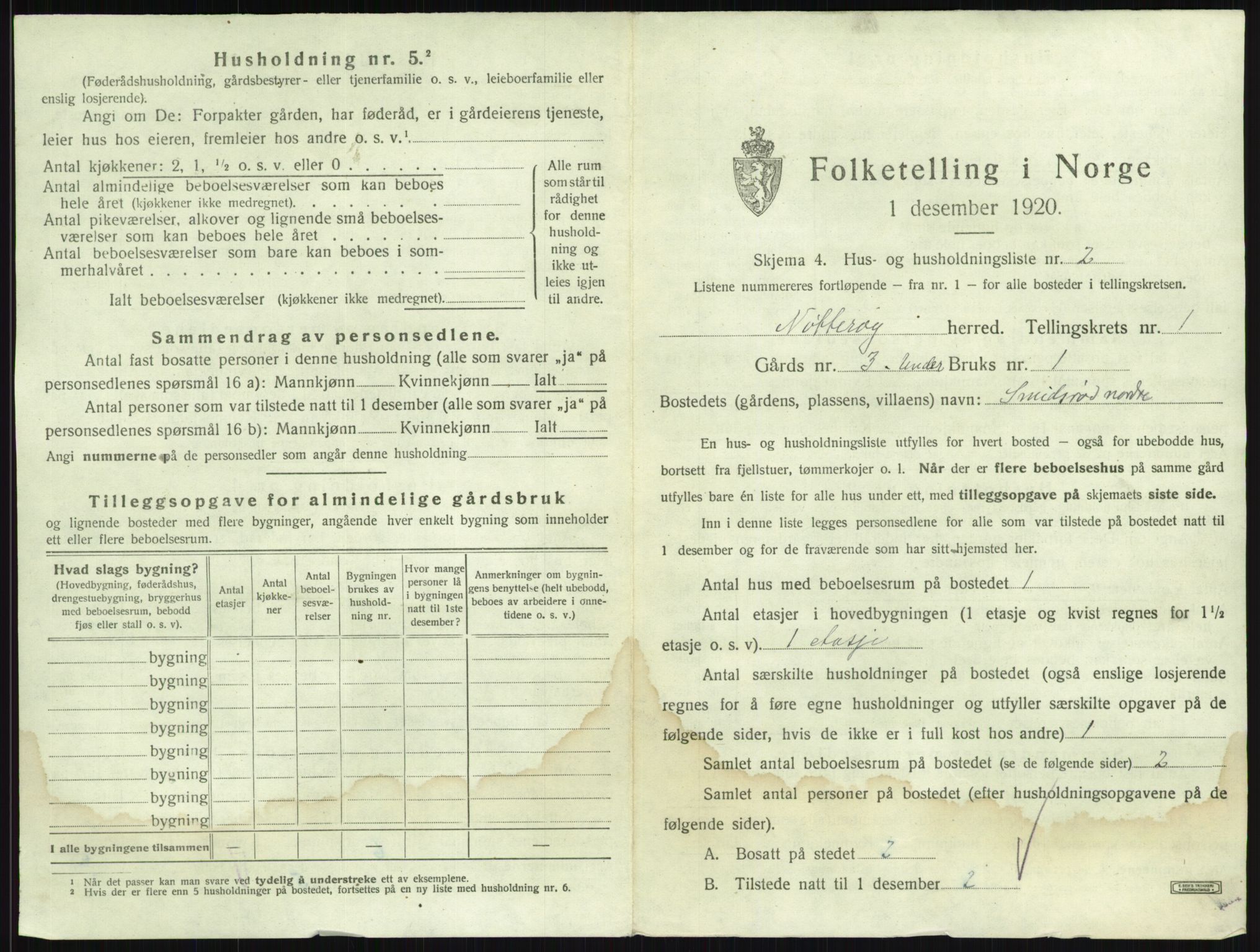 SAKO, 1920 census for Nøtterøy, 1920, p. 70