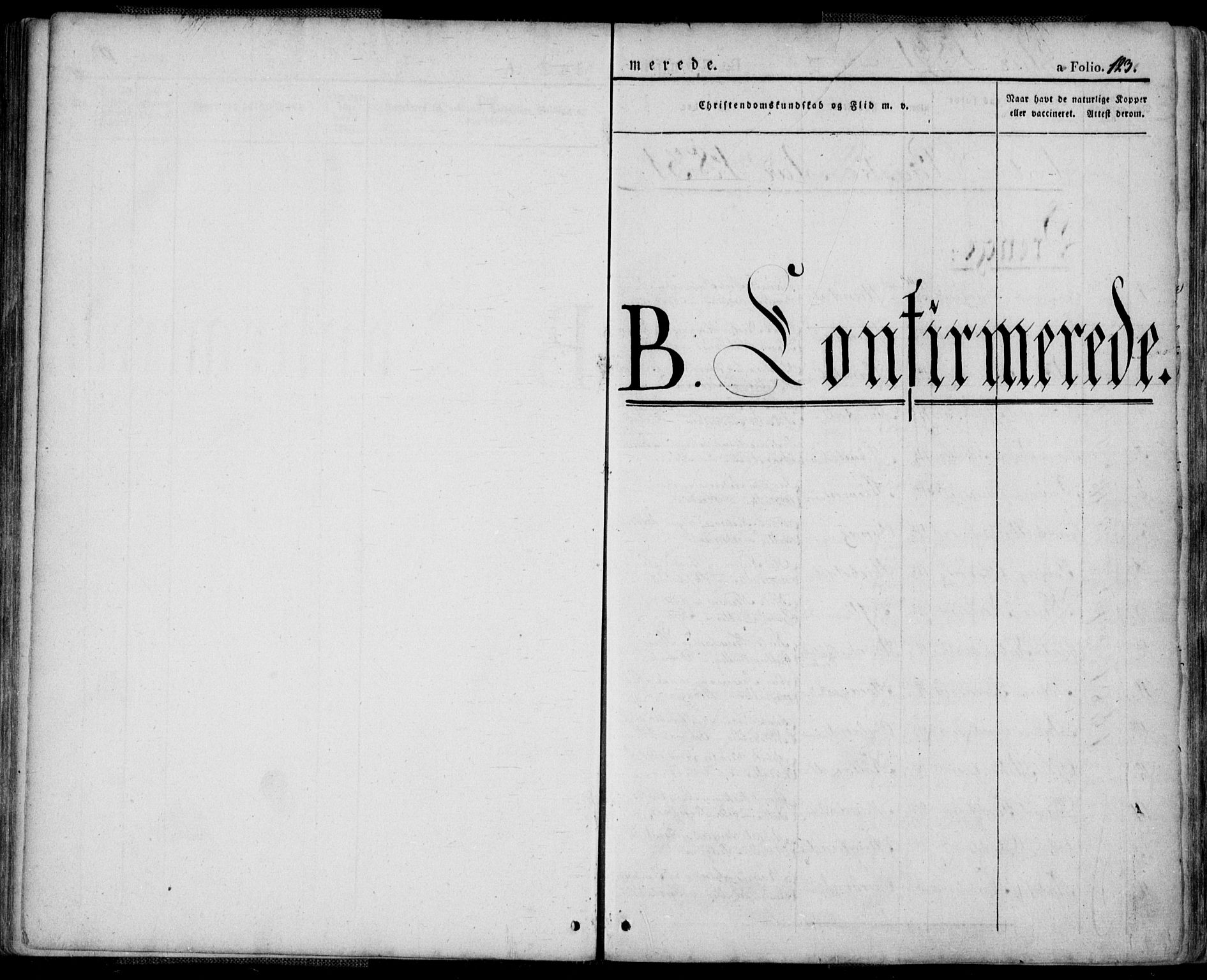 Mandal sokneprestkontor, SAK/1111-0030/F/Fa/Faa/L0011: Parish register (official) no. A 11, 1830-1839, p. 123