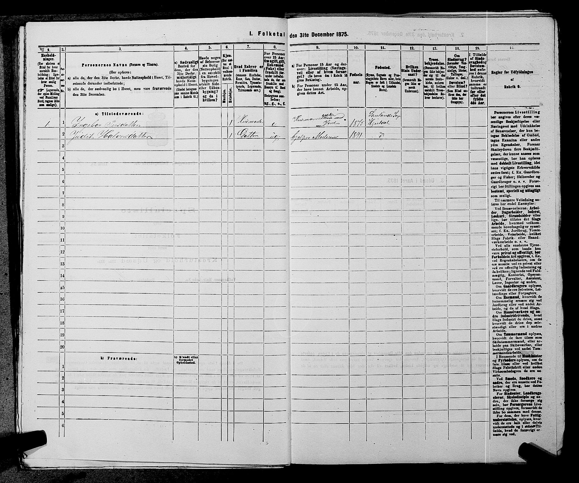 SAKO, 1875 census for 0827P Hjartdal, 1875, p. 650