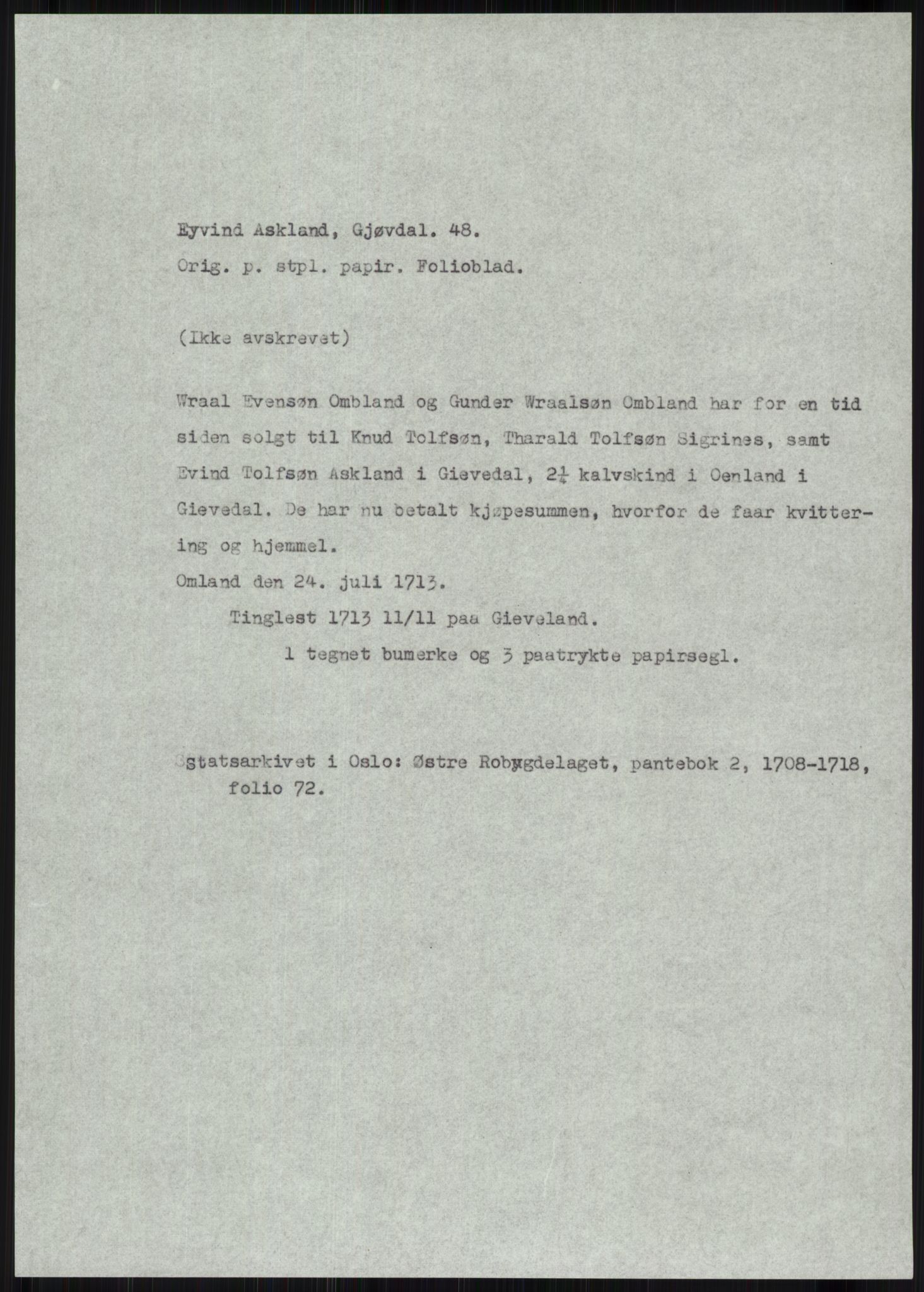 Samlinger til kildeutgivelse, Diplomavskriftsamlingen, AV/RA-EA-4053/H/Ha, p. 206