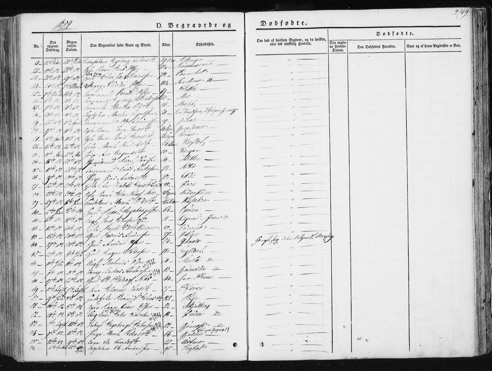 Ministerialprotokoller, klokkerbøker og fødselsregistre - Sør-Trøndelag, SAT/A-1456/668/L0805: Parish register (official) no. 668A05, 1840-1853, p. 249