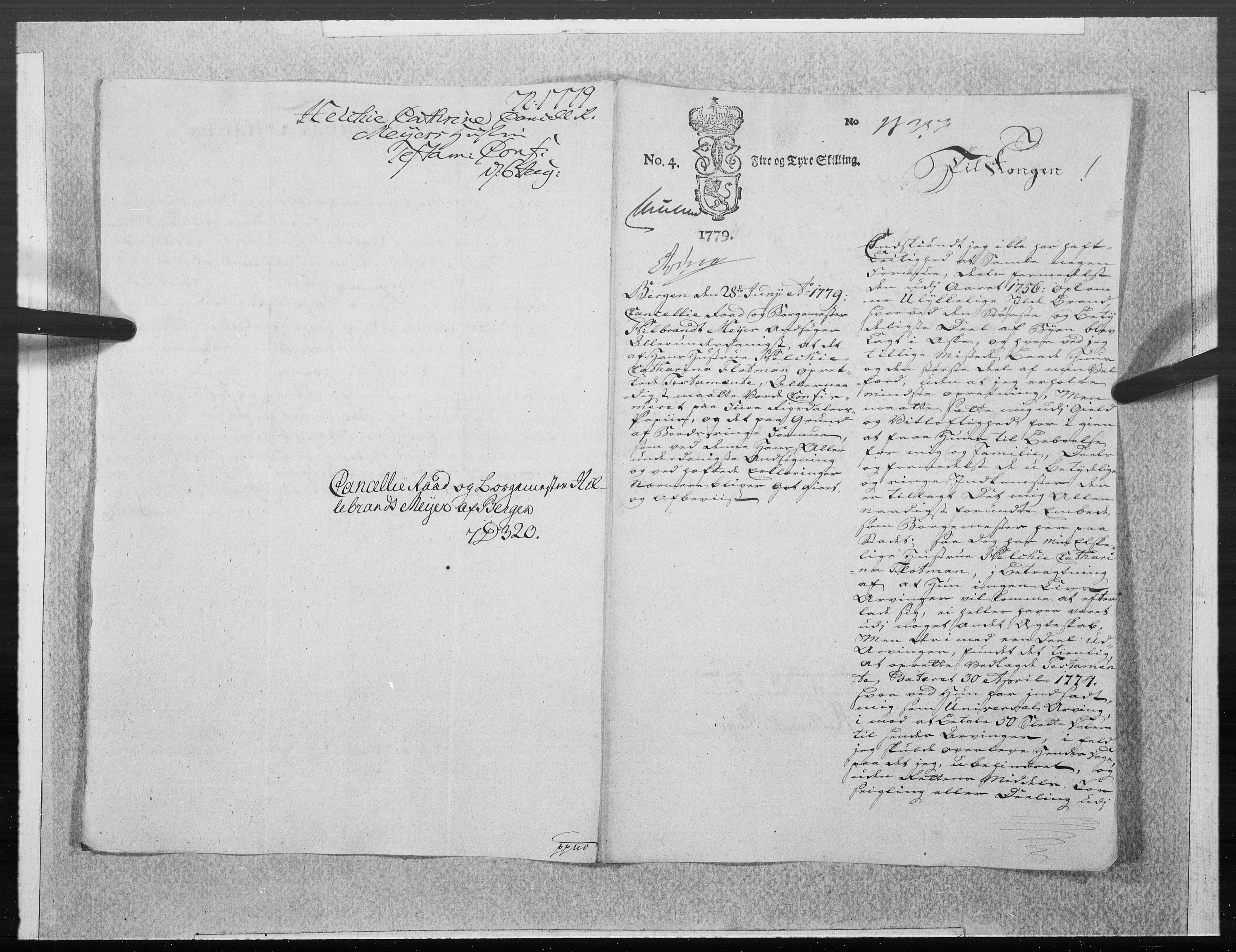 Danske Kanselli 1572-1799, AV/RA-EA-3023/F/Fc/Fcc/Fcca/L0232: Norske innlegg 1572-1799, 1779, p. 102