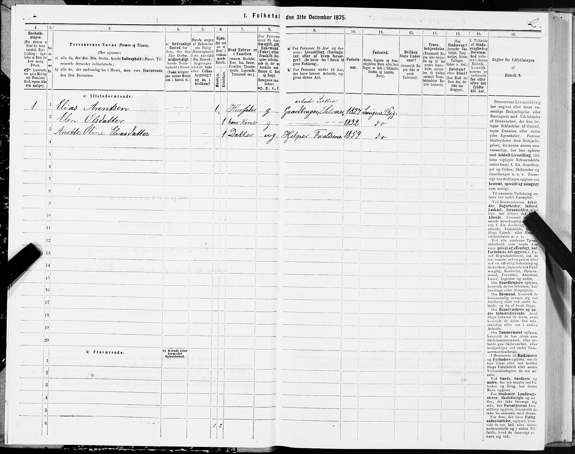 SAT, 1875 census for 1718P Leksvik, 1875, p. 2002