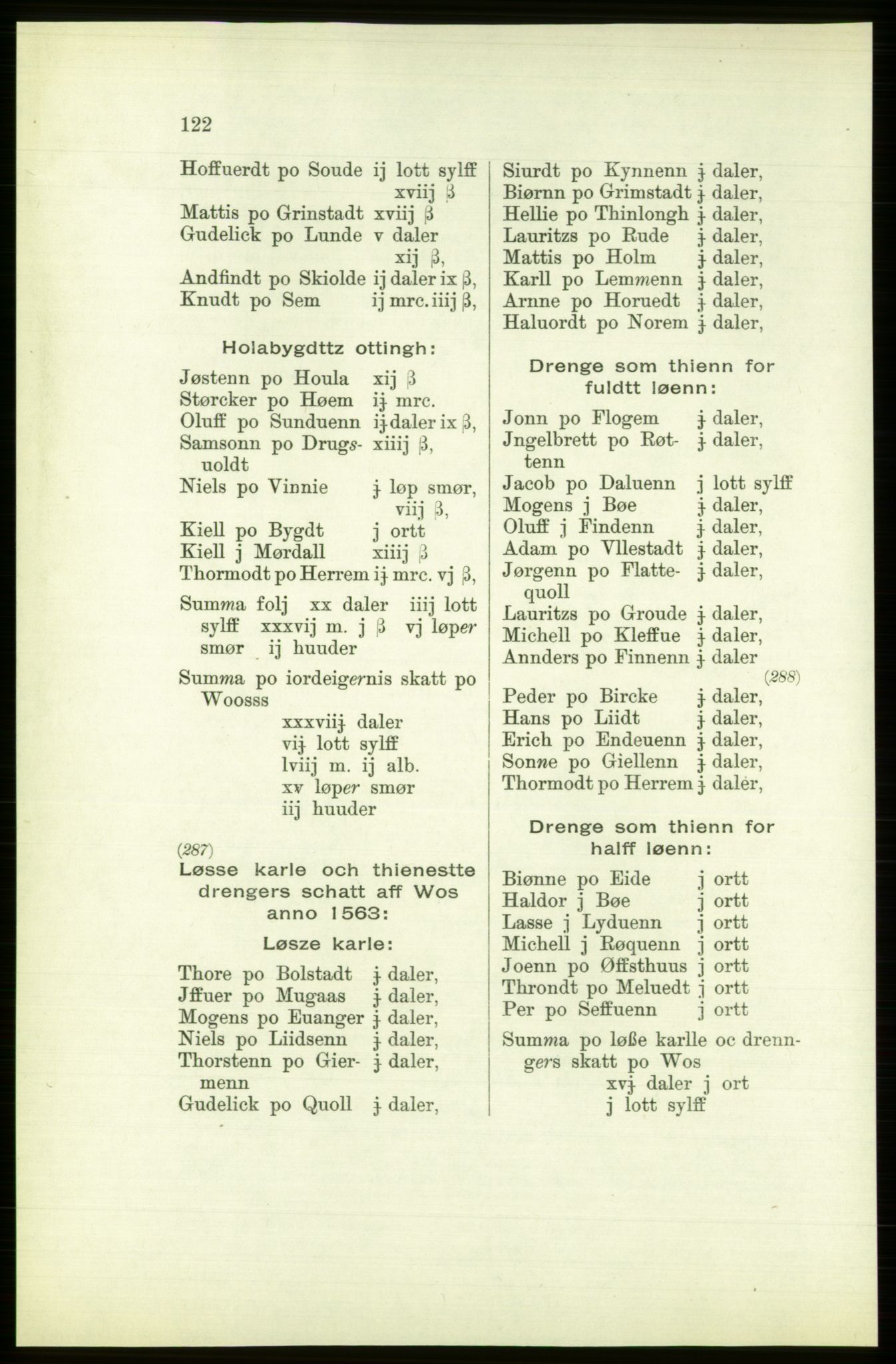 Publikasjoner utgitt av Arkivverket, PUBL/PUBL-001/C/0003: Bind 3: Skatten av Bergenhus len 1563, 1563, p. 122