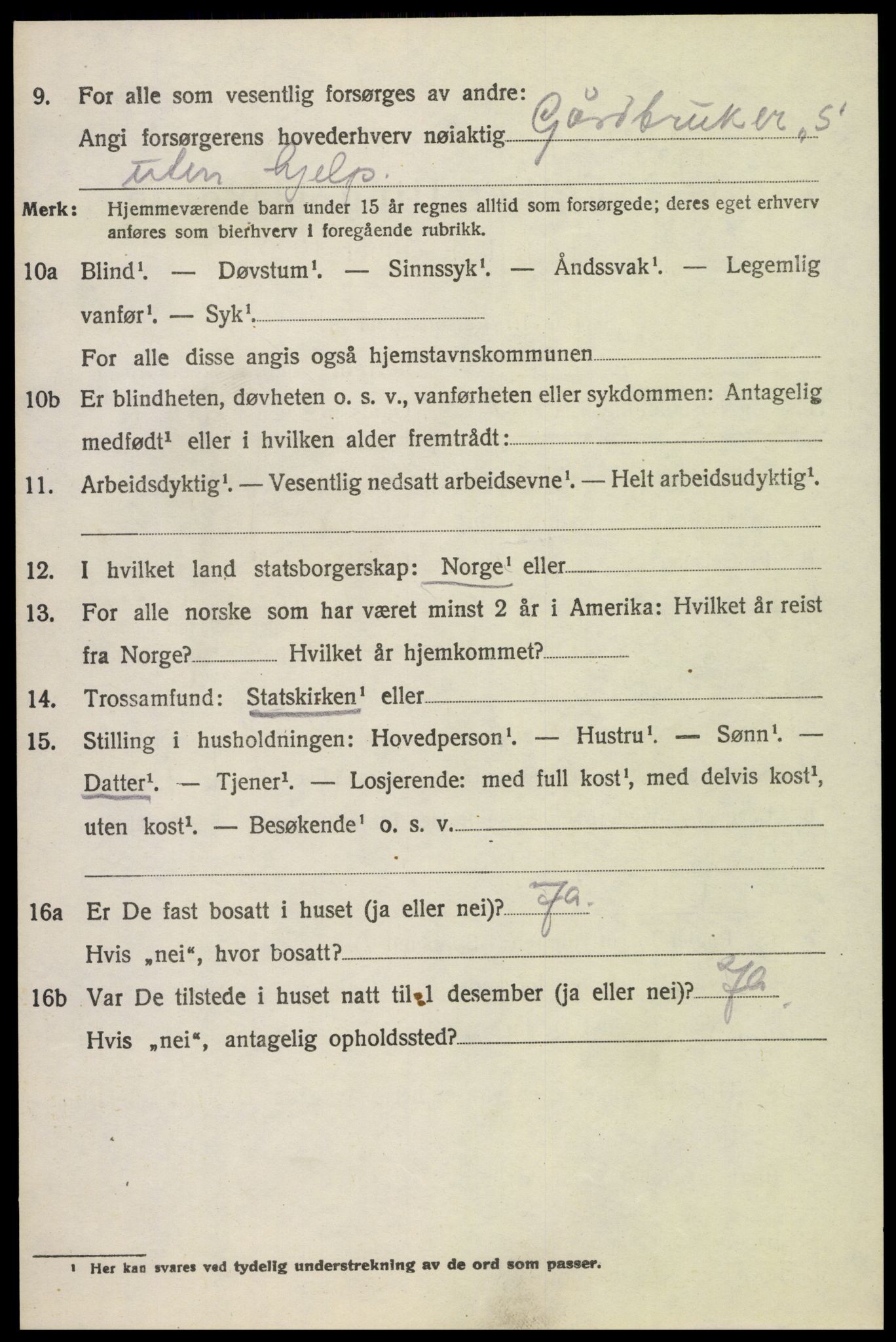 SAH, 1920 census for Østre Toten, 1920, p. 7641