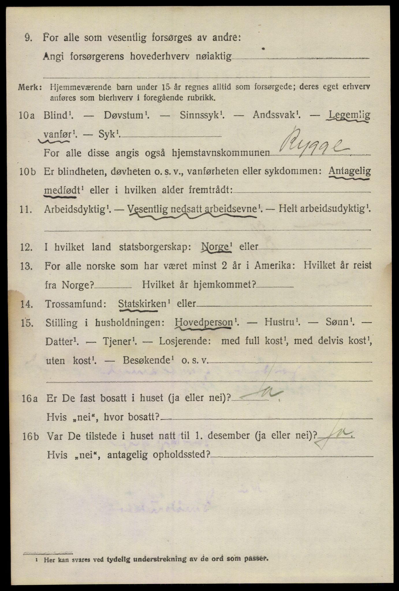 SAO, 1920 census for Rygge, 1920, p. 4146