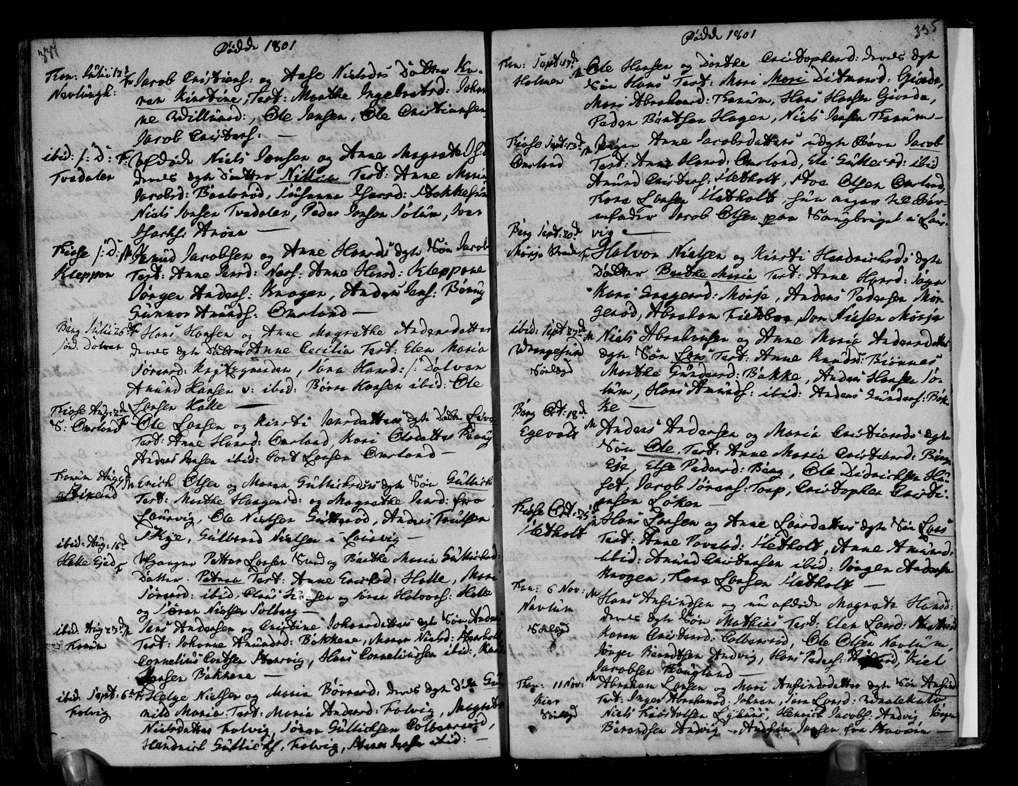 Brunlanes kirkebøker, AV/SAKO-A-342/F/Fa/L0001: Parish register (official) no. I 1, 1766-1801, p. 334-335