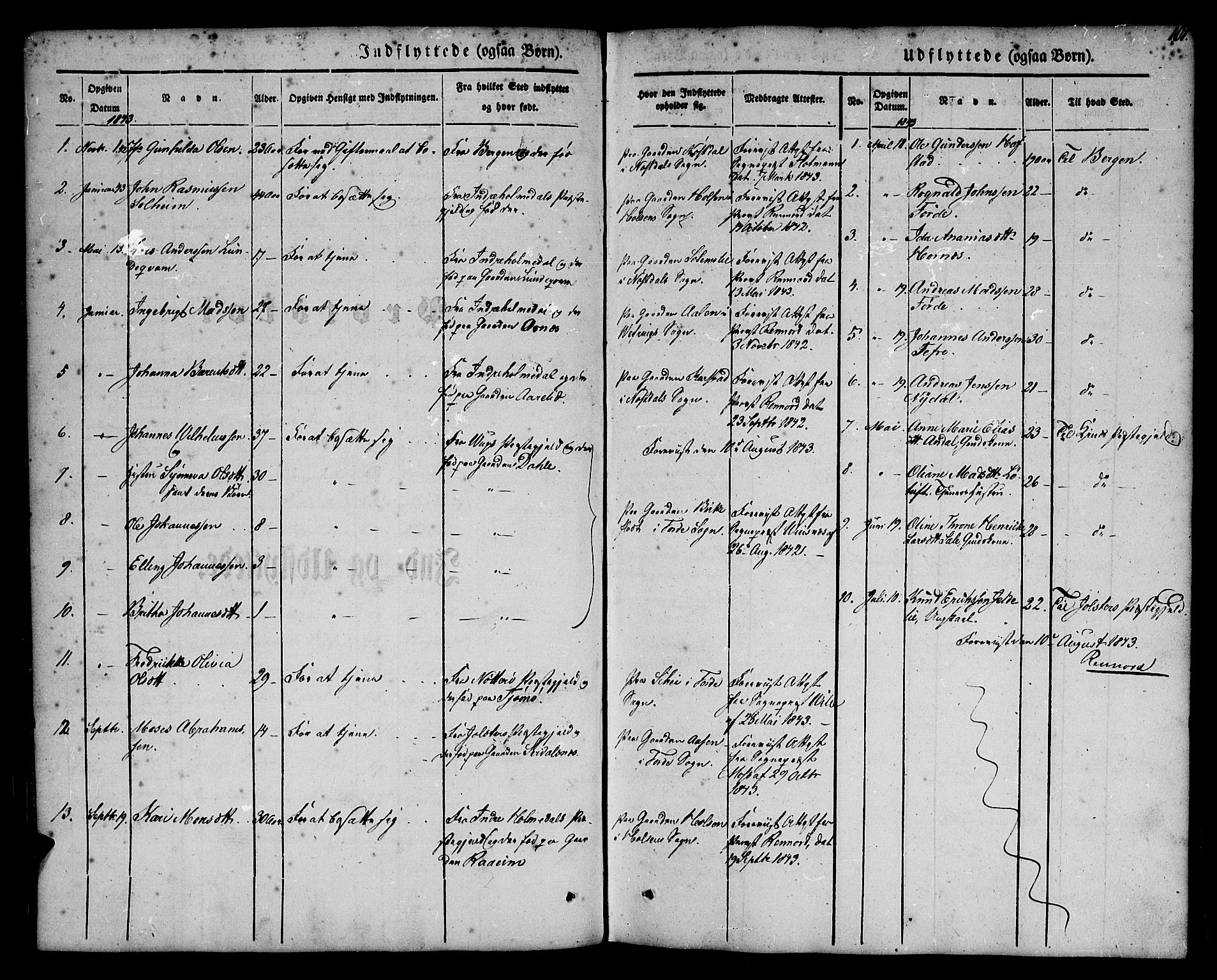 Førde sokneprestembete, SAB/A-79901/H/Haa/Haaa/L0008: Parish register (official) no. A 8, 1843-1860, p. 101