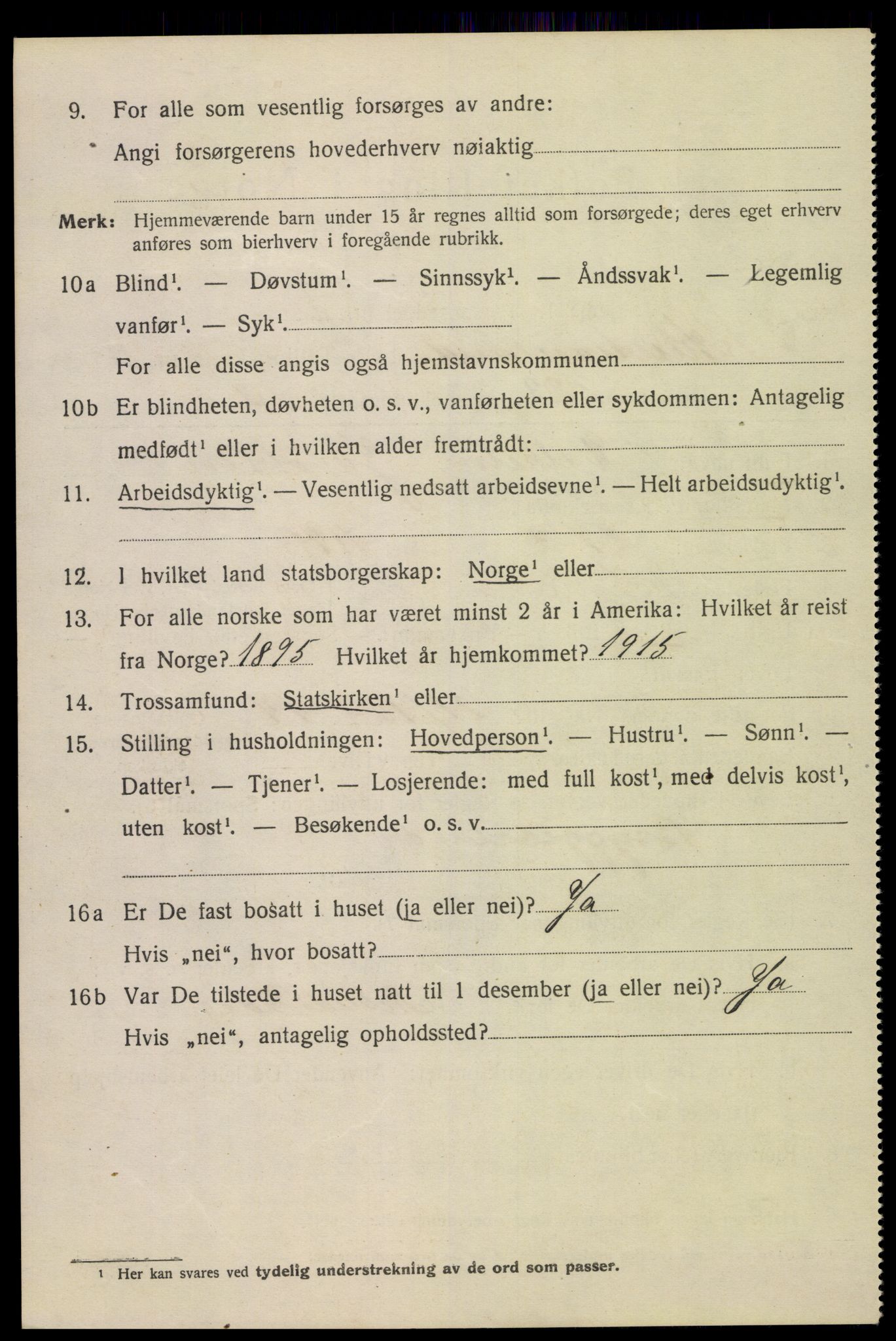 SAK, 1920 census for Kristiansand, 1920, p. 25292