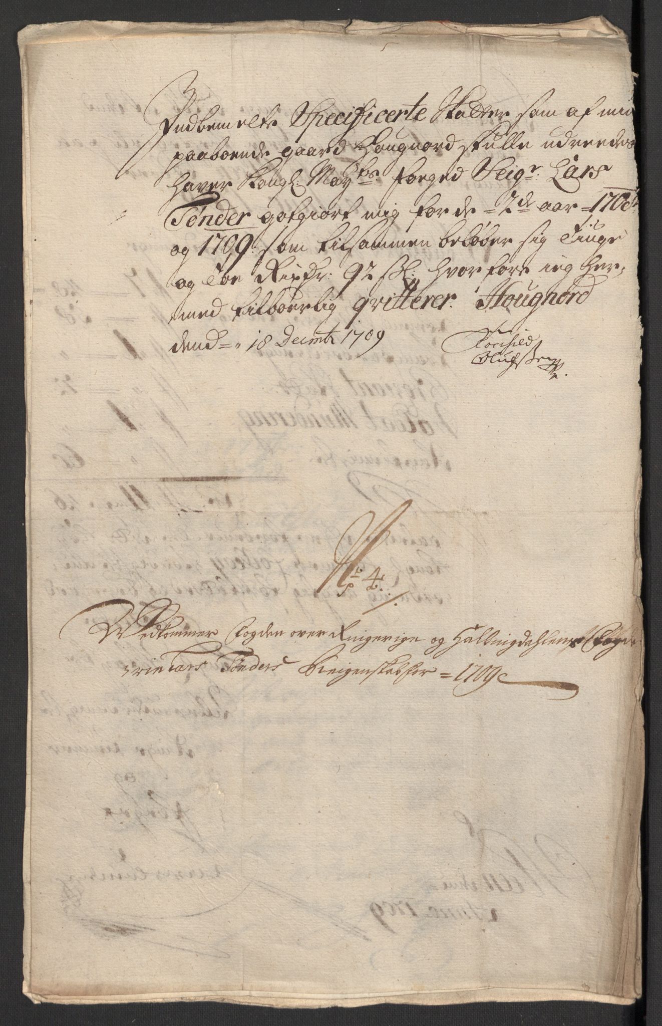 Rentekammeret inntil 1814, Reviderte regnskaper, Fogderegnskap, AV/RA-EA-4092/R23/L1468: Fogderegnskap Ringerike og Hallingdal, 1709-1710, p. 126