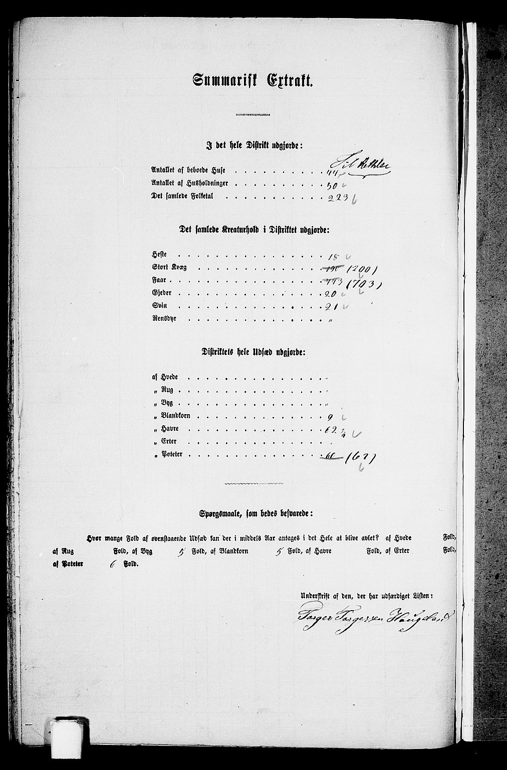 RA, 1865 census for Vikedal, 1865, p. 114