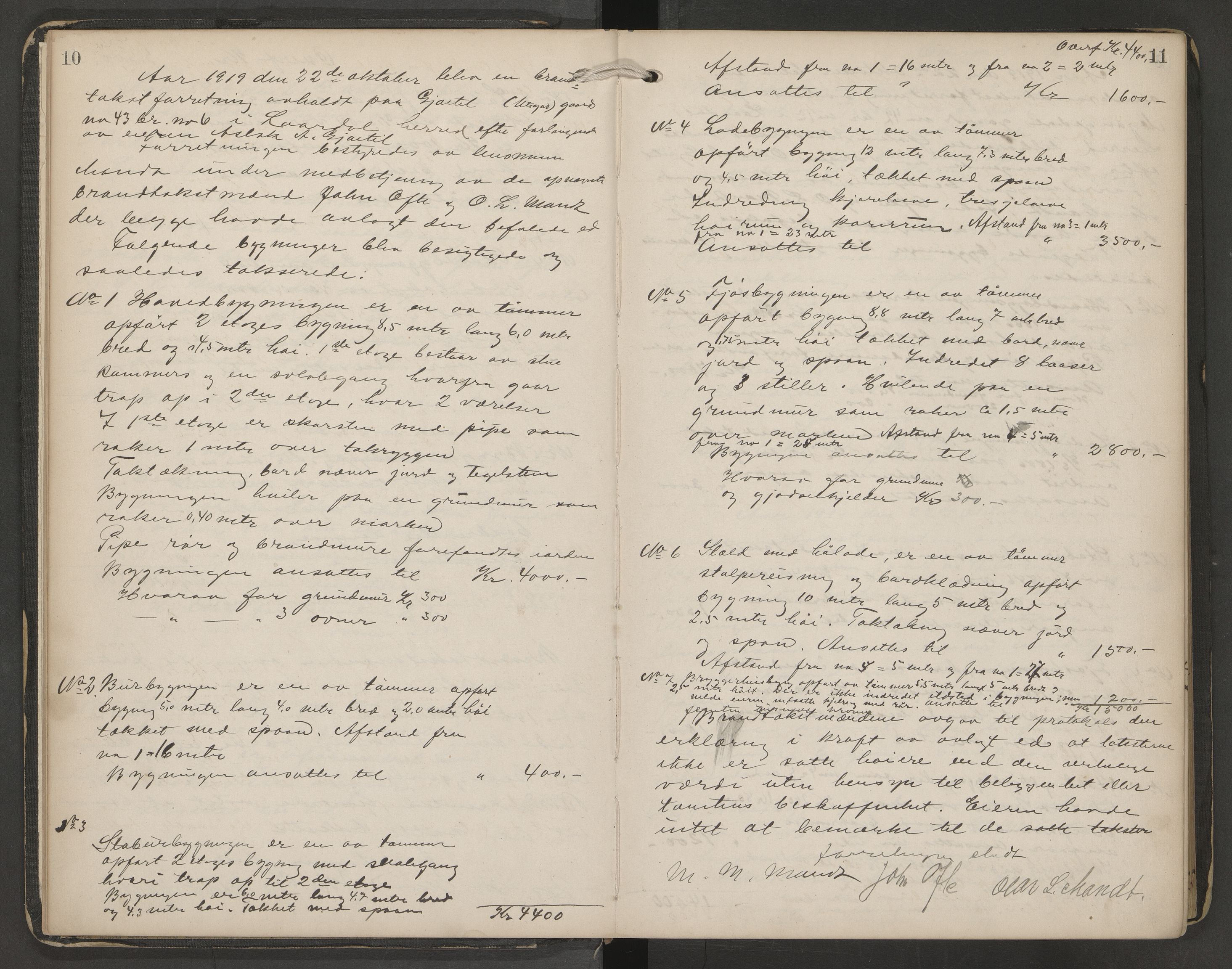 Lårdal lensmannskontor, AV/SAKO-A-564/Y/Yb/Yba/L0003: Branntakstprotokoll, 1919-1948