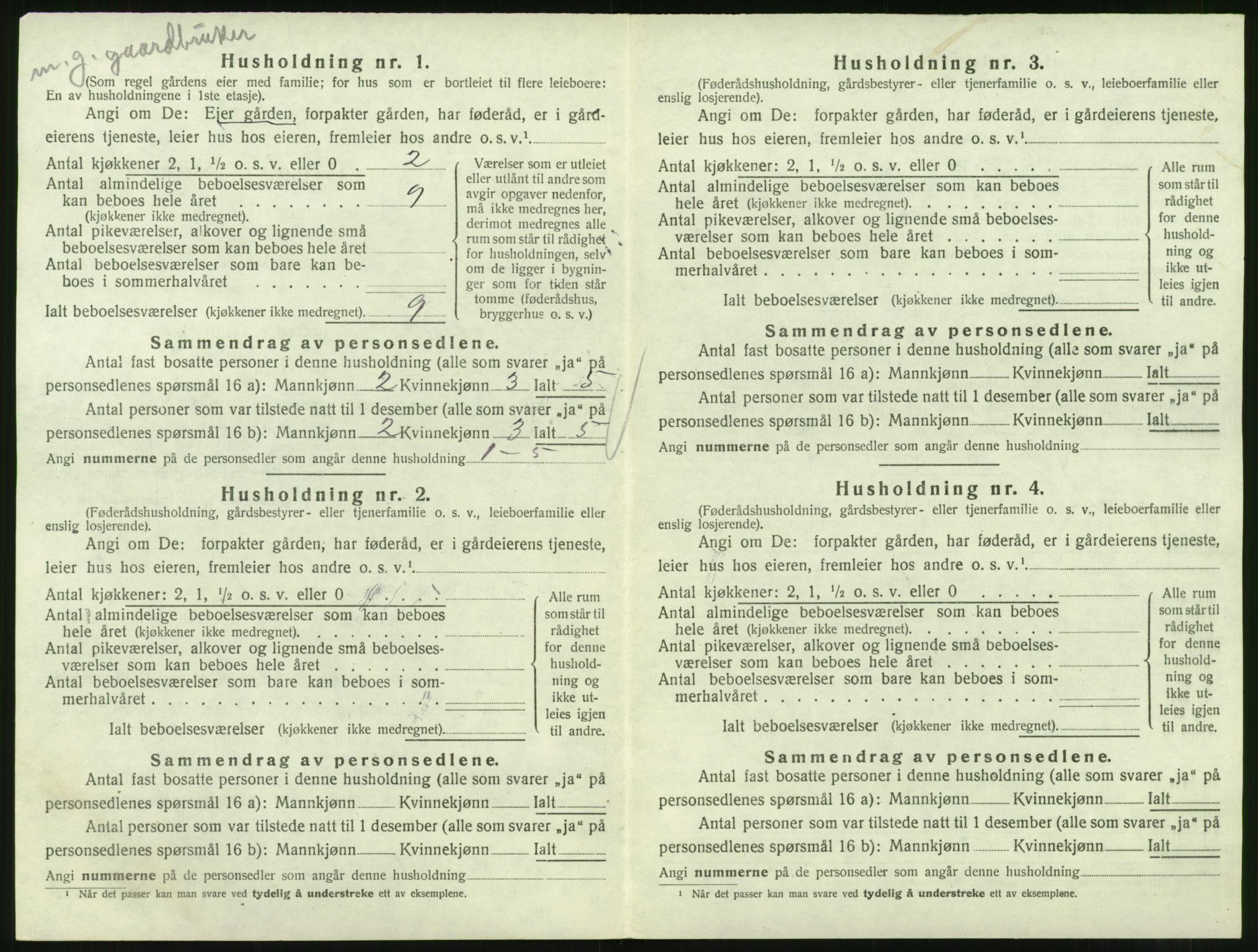 SAT, 1920 census for Valsøyfjord, 1920, p. 206