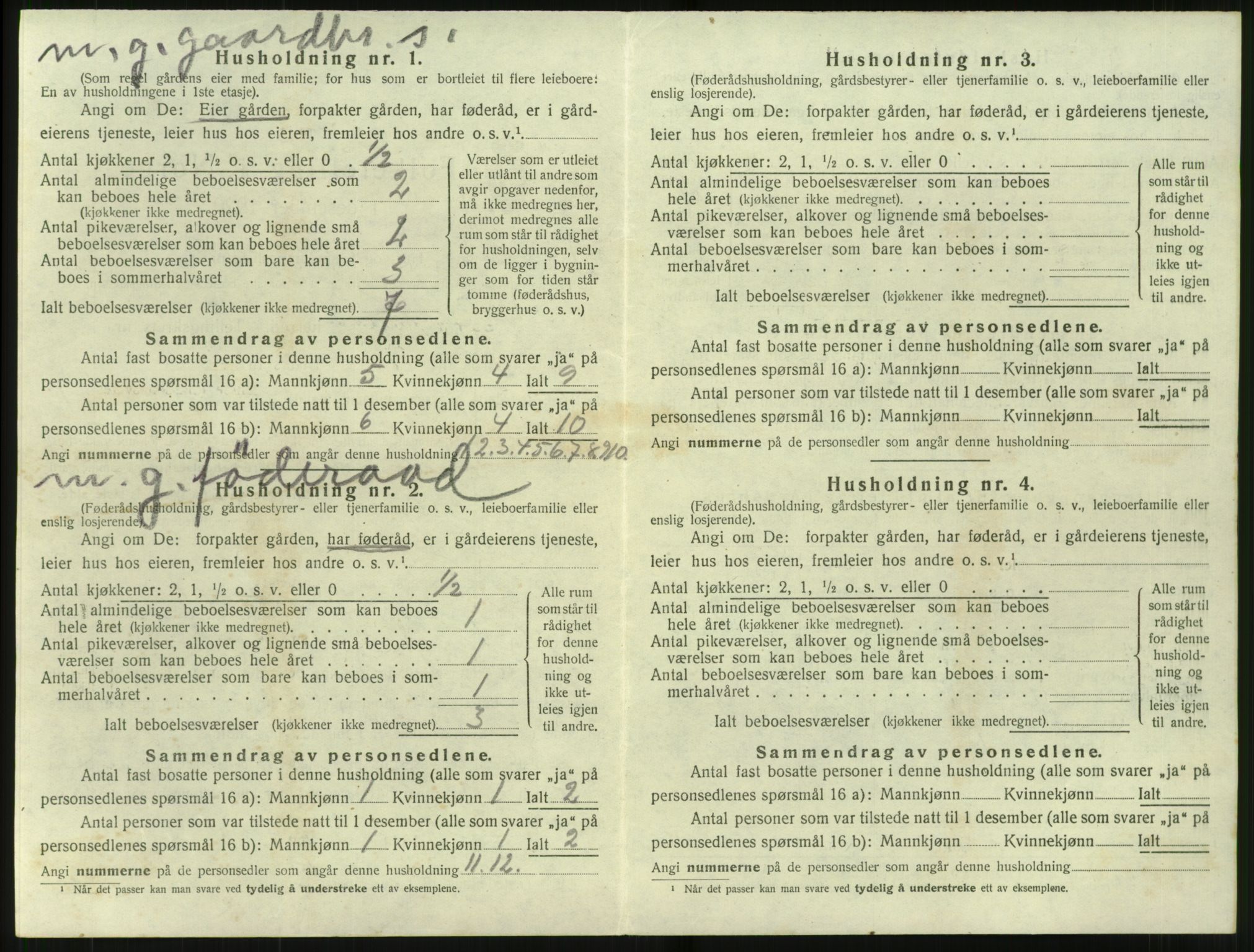 SAT, 1920 census for Stordal, 1920, p. 323