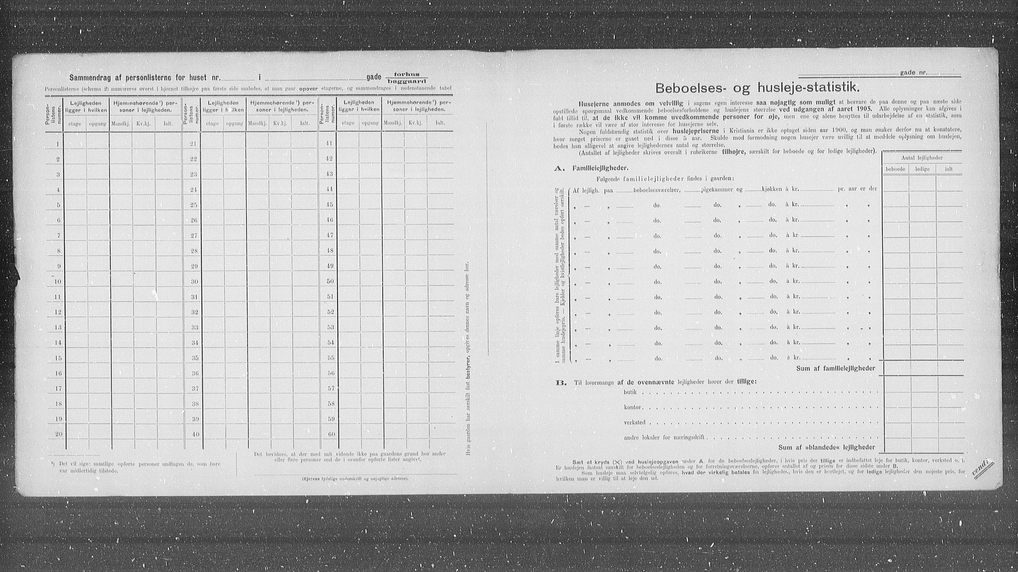 OBA, Municipal Census 1905 for Kristiania, 1905, p. 22298