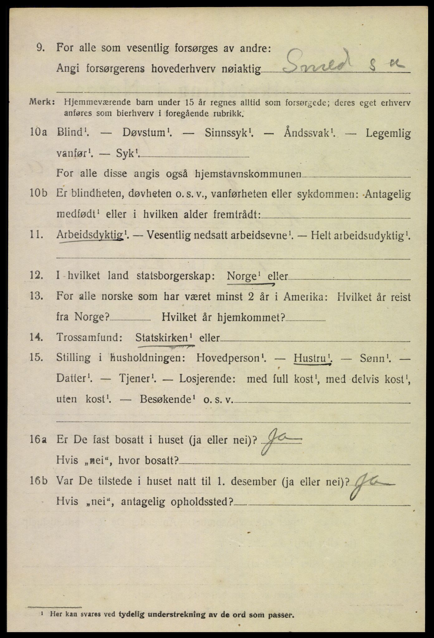 SAH, 1920 census for Nord-Aurdal, 1920, p. 4771