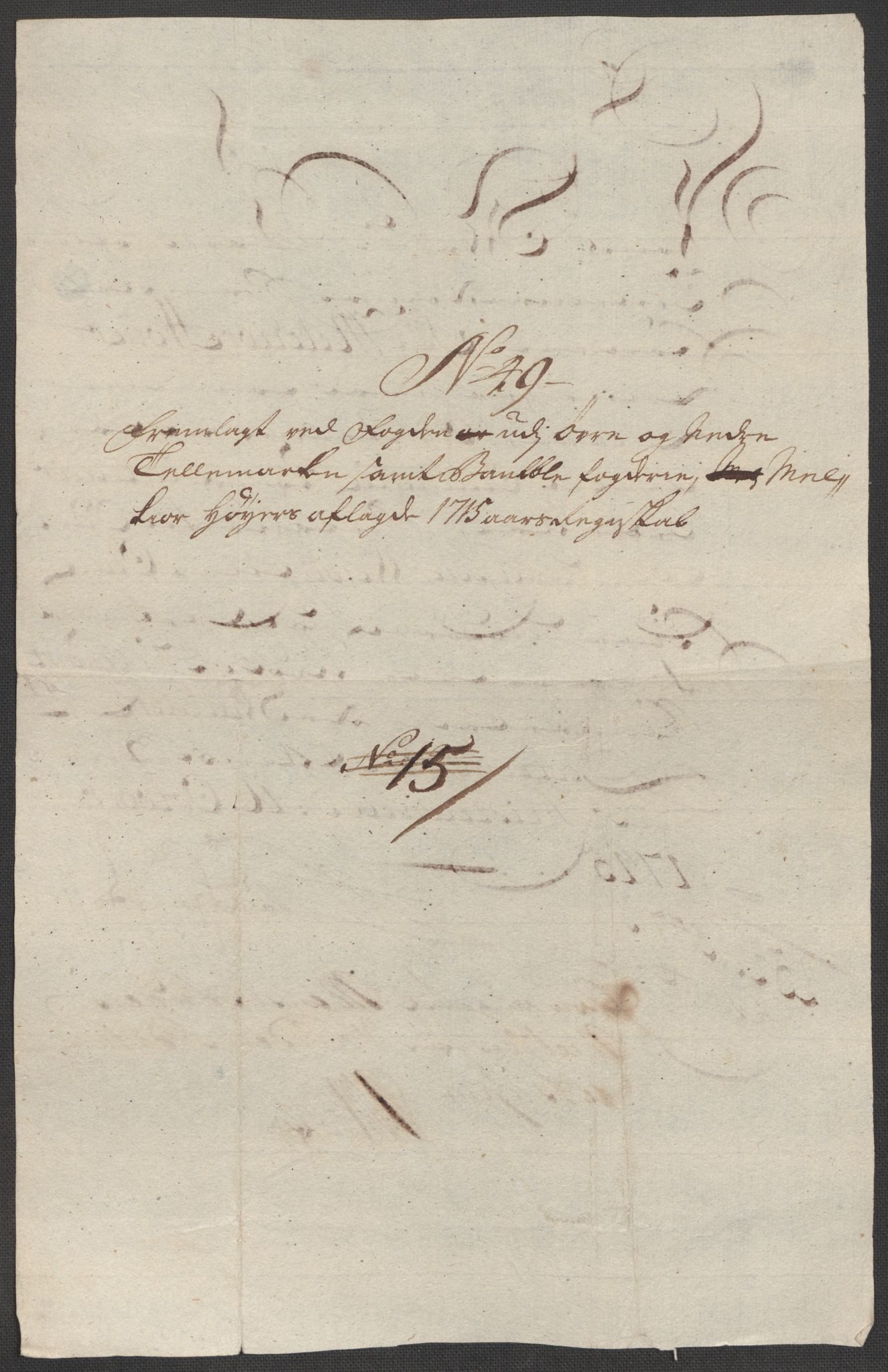 Rentekammeret inntil 1814, Reviderte regnskaper, Fogderegnskap, AV/RA-EA-4092/R36/L2127: Fogderegnskap Øvre og Nedre Telemark og Bamble, 1715, p. 376