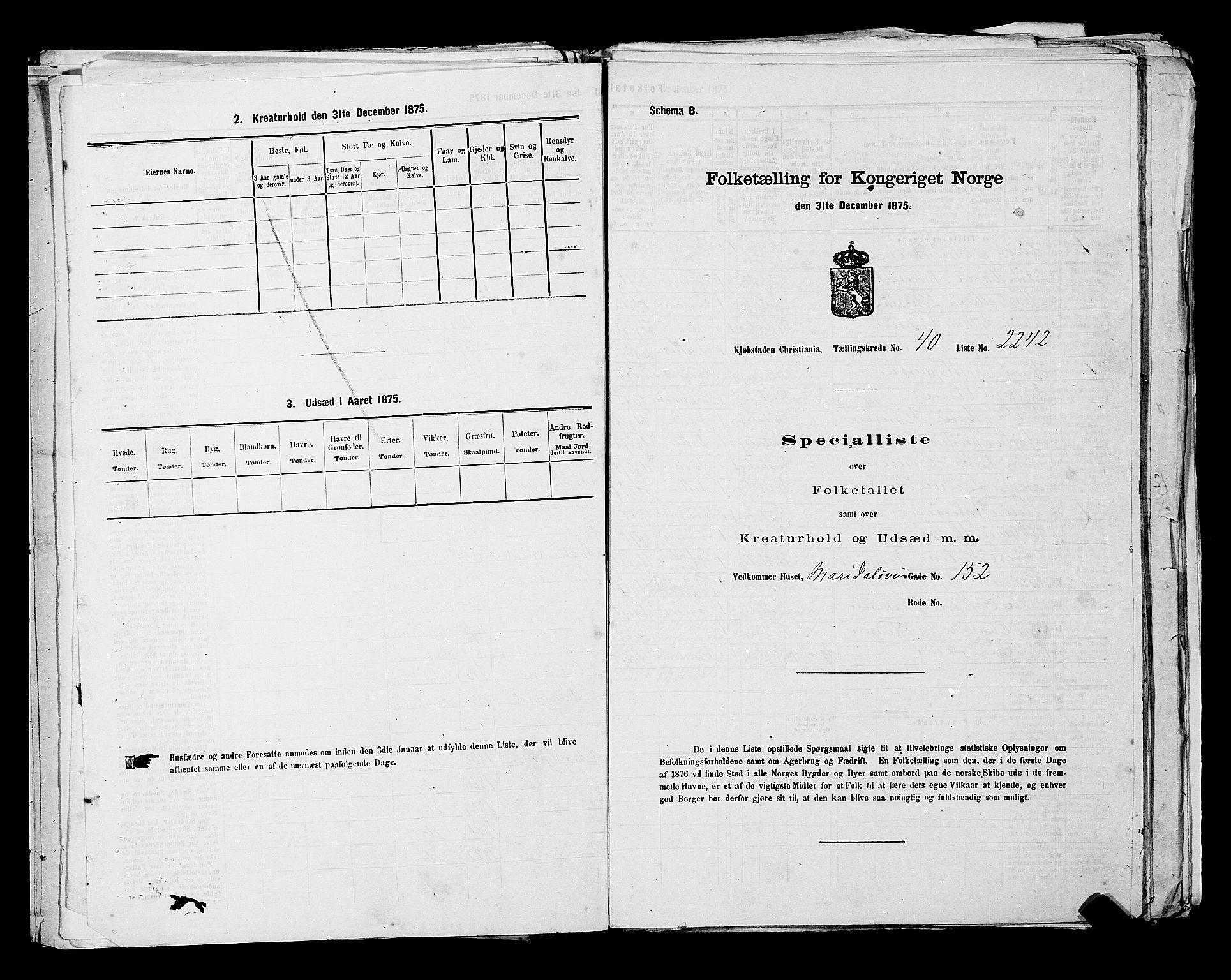 RA, 1875 census for 0301 Kristiania, 1875, p. 6373