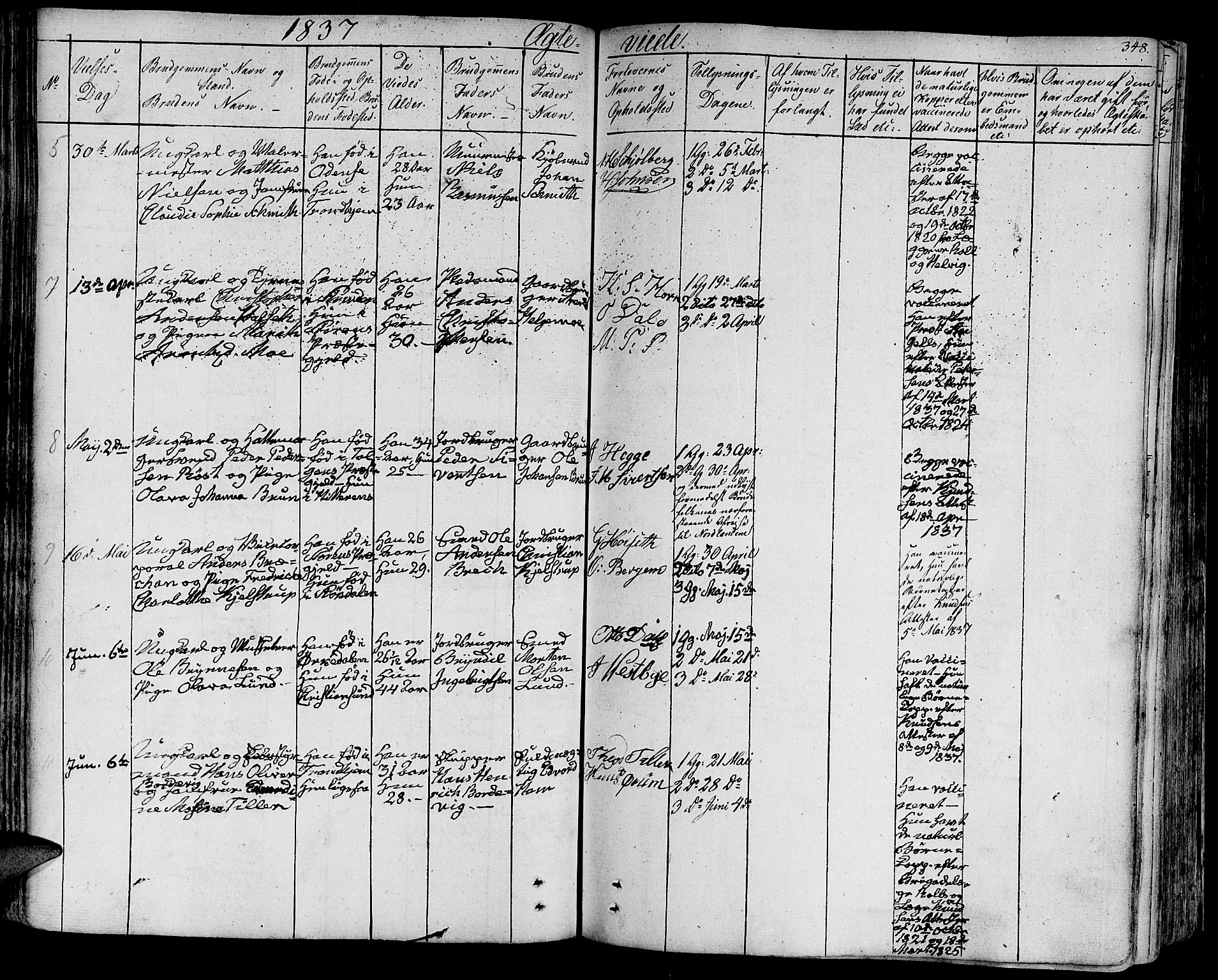 Ministerialprotokoller, klokkerbøker og fødselsregistre - Sør-Trøndelag, SAT/A-1456/602/L0109: Parish register (official) no. 602A07, 1821-1840, p. 348