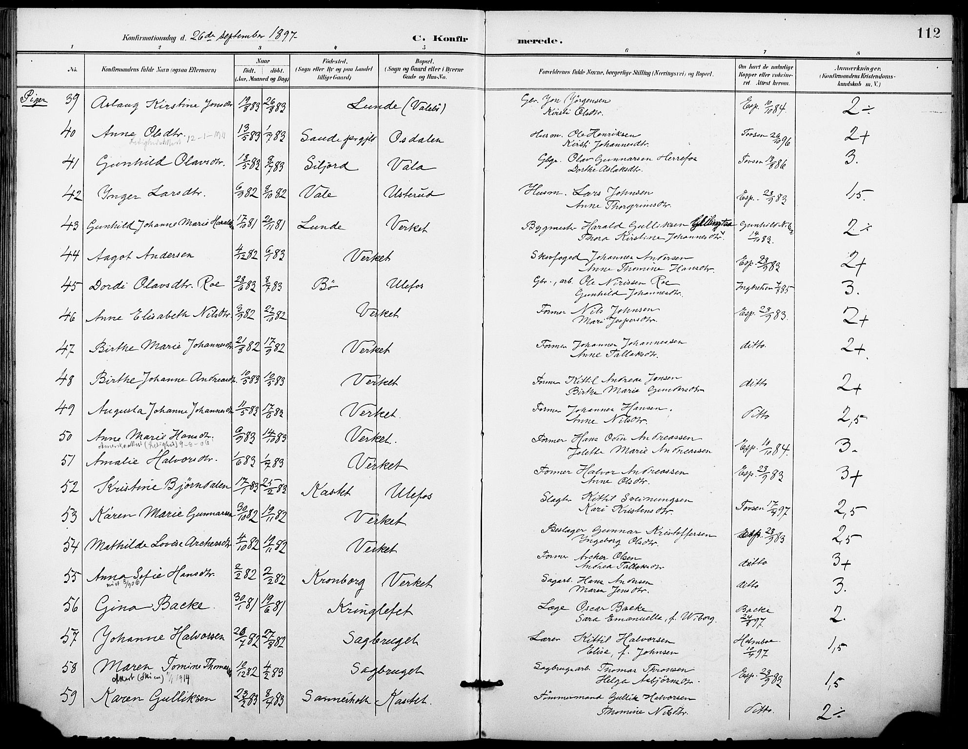 Holla kirkebøker, AV/SAKO-A-272/F/Fa/L0010: Parish register (official) no. 10, 1897-1907, p. 112