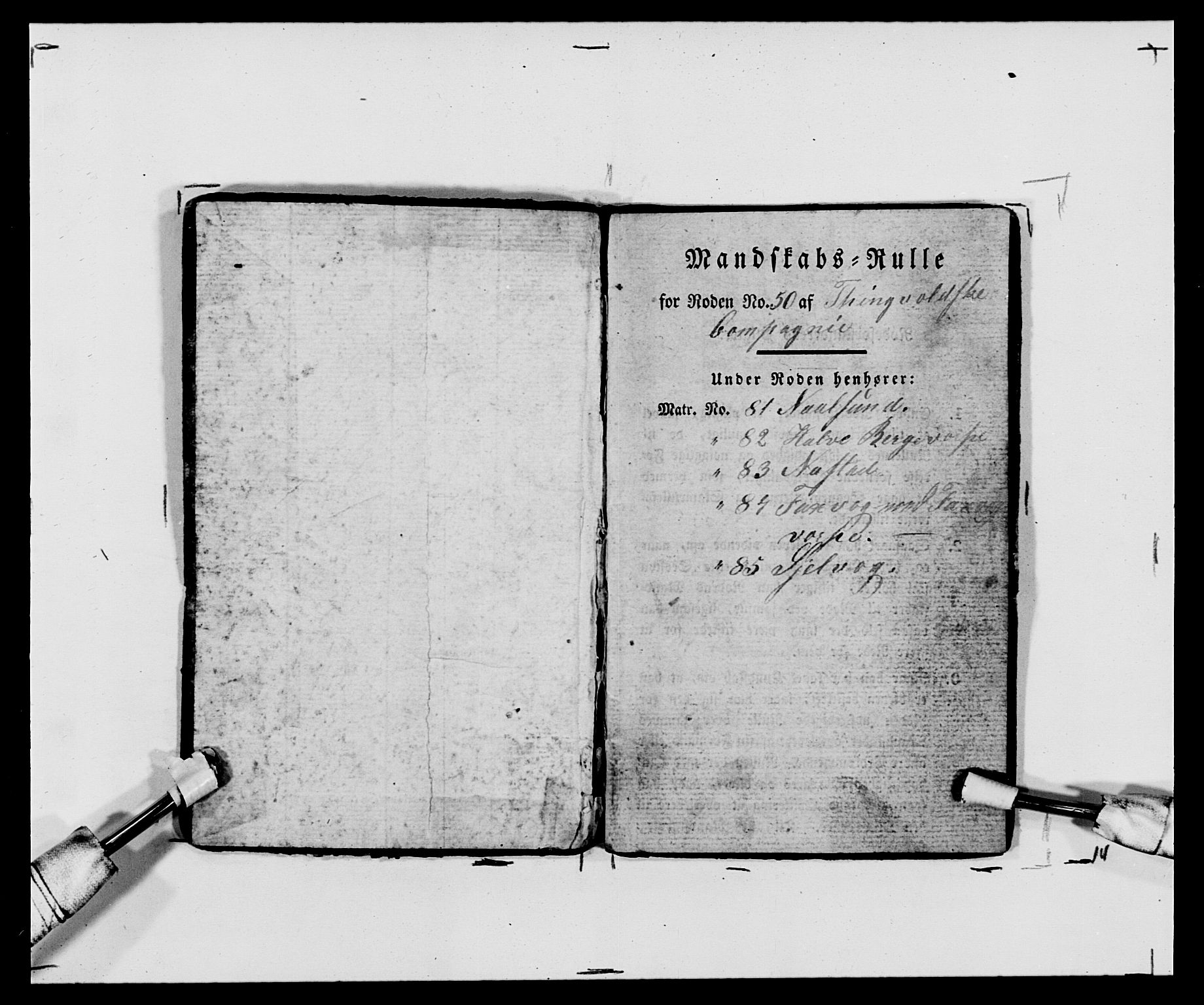 Generalitets- og kommissariatskollegiet, Det kongelige norske kommissariatskollegium, AV/RA-EA-5420/E/Eh/L0120: Tingvollske kompani, 1850-1870, p. 189