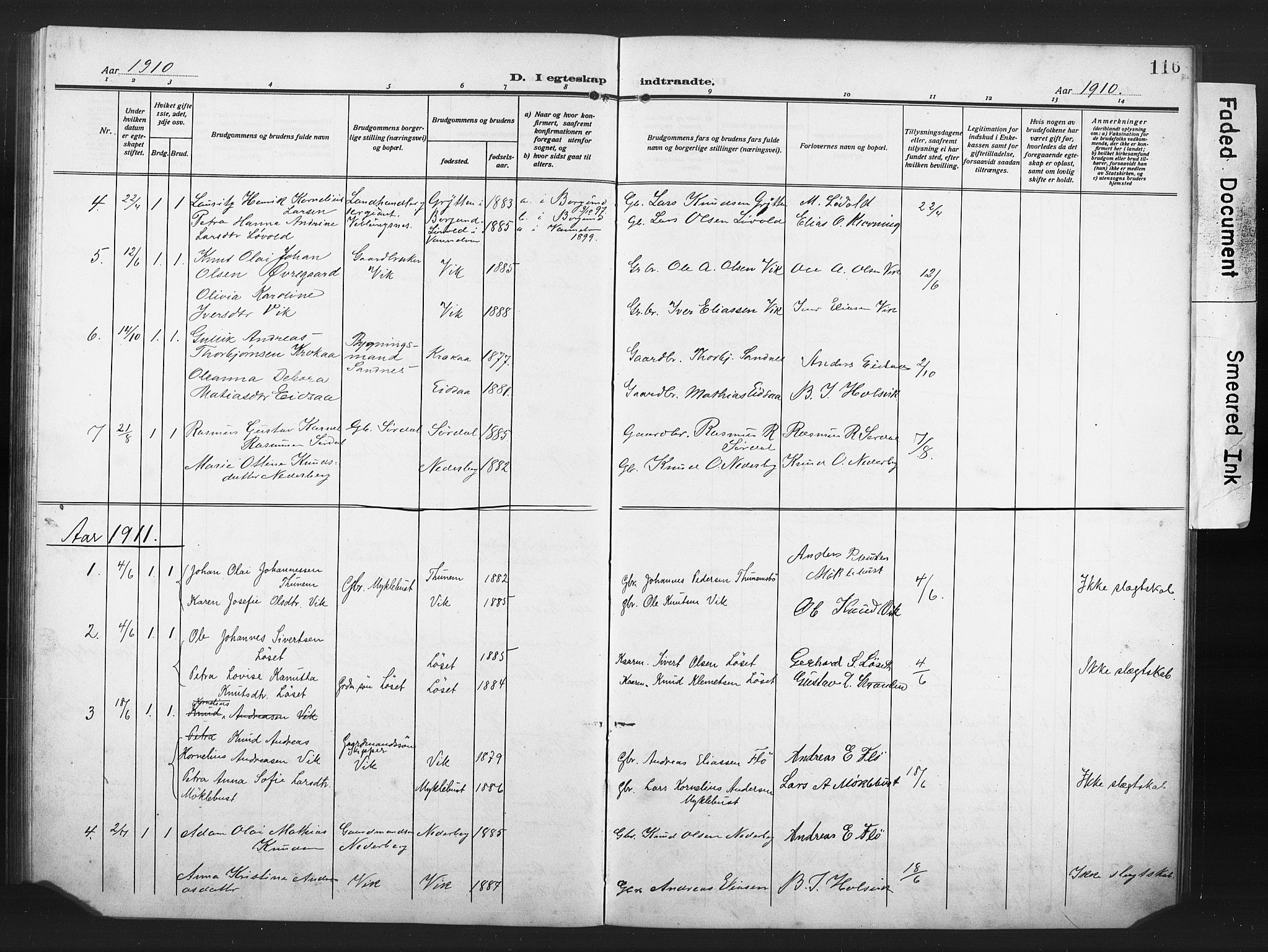 Ministerialprotokoller, klokkerbøker og fødselsregistre - Møre og Romsdal, AV/SAT-A-1454/502/L0028: Parish register (copy) no. 502C02, 1909-1932, p. 116