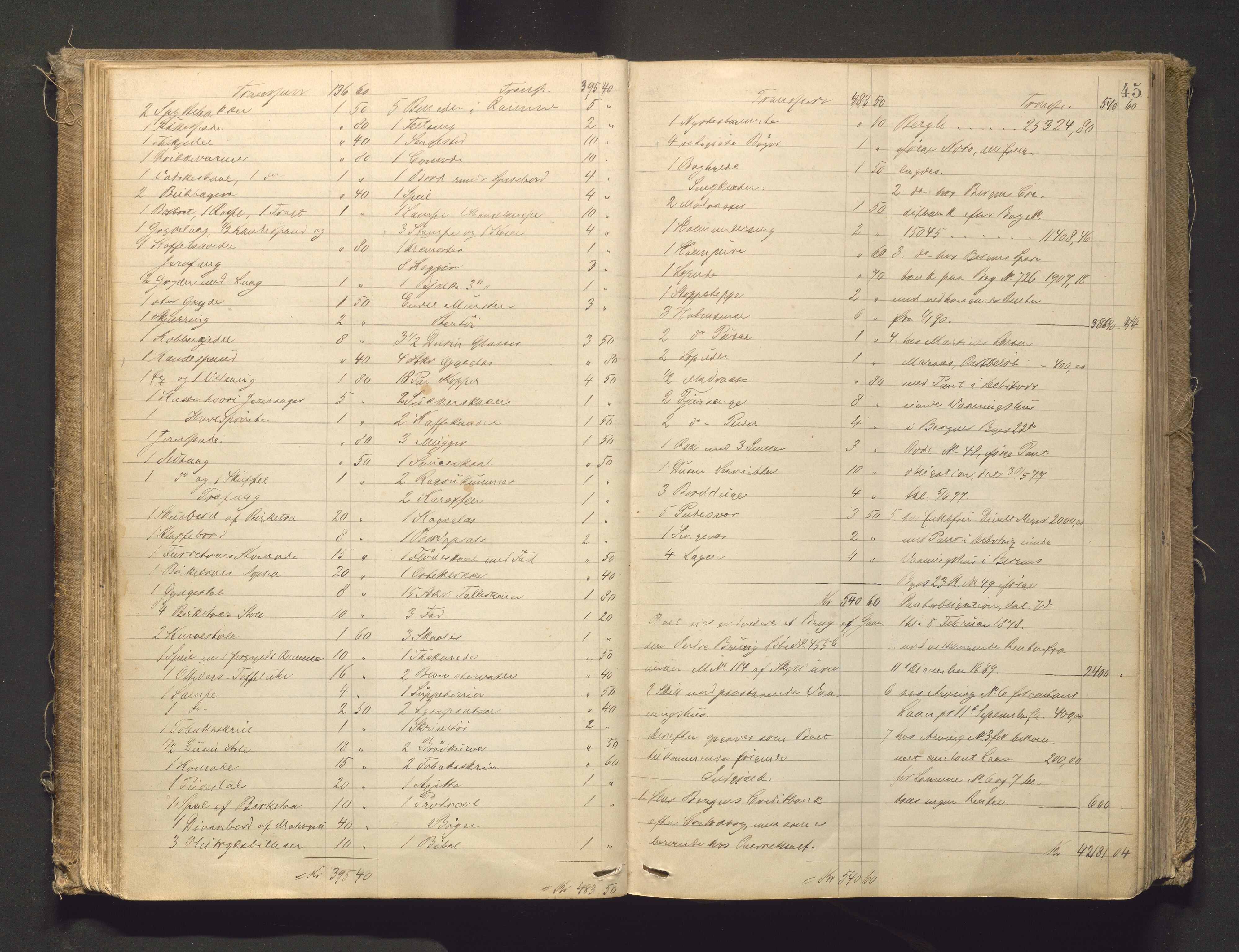 Lensmannen i Bruvik, SAB/A-31301/0006/L0003: Registreringsprotokoll, 1884-1911, p. 44b-45a