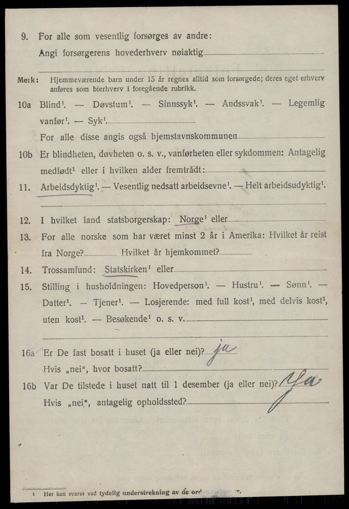 SAT, 1920 census for Giske, 1920, p. 2623