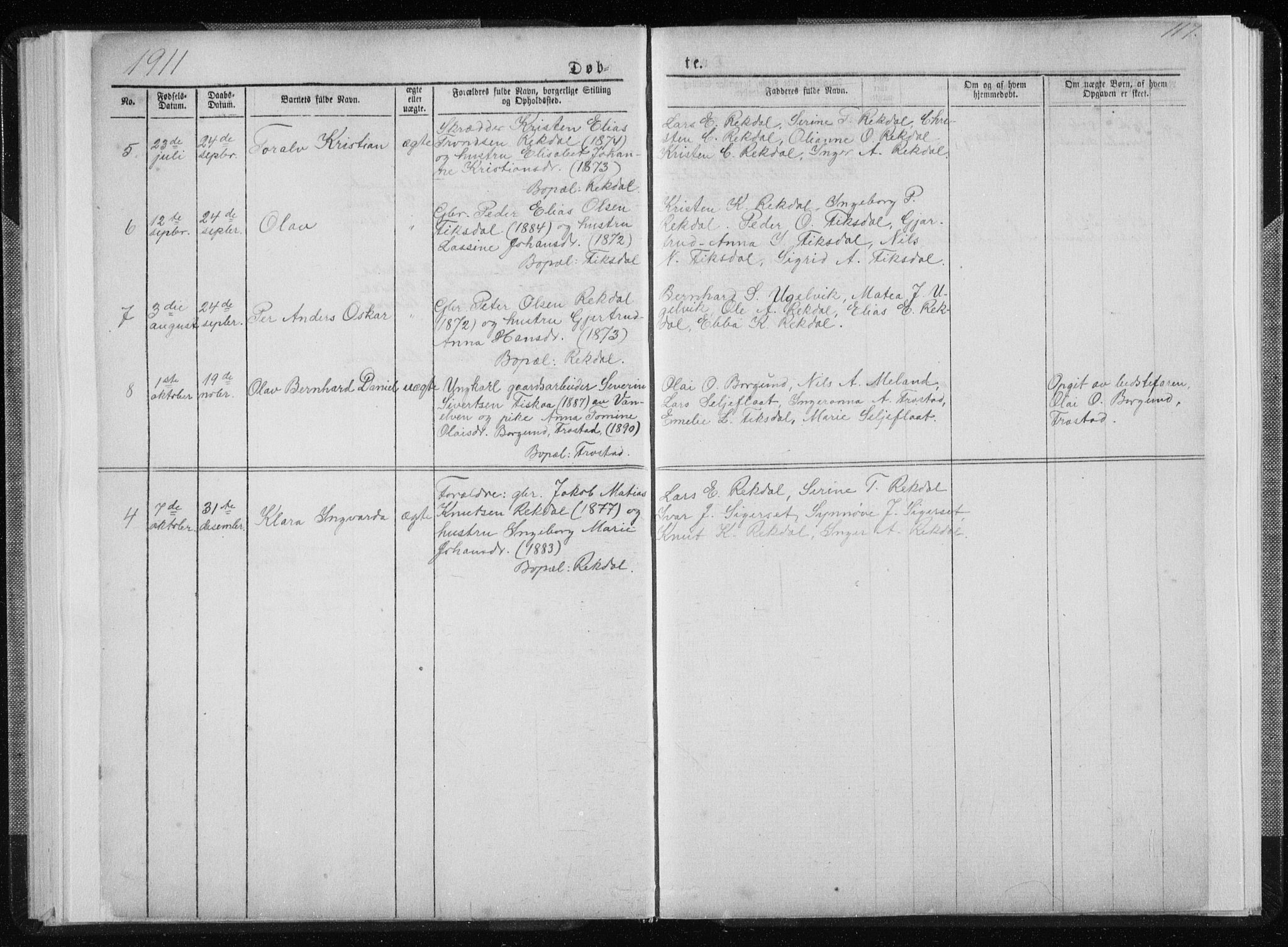 Ministerialprotokoller, klokkerbøker og fødselsregistre - Møre og Romsdal, SAT/A-1454/540/L0541: Parish register (copy) no. 540C01, 1867-1920, p. 117