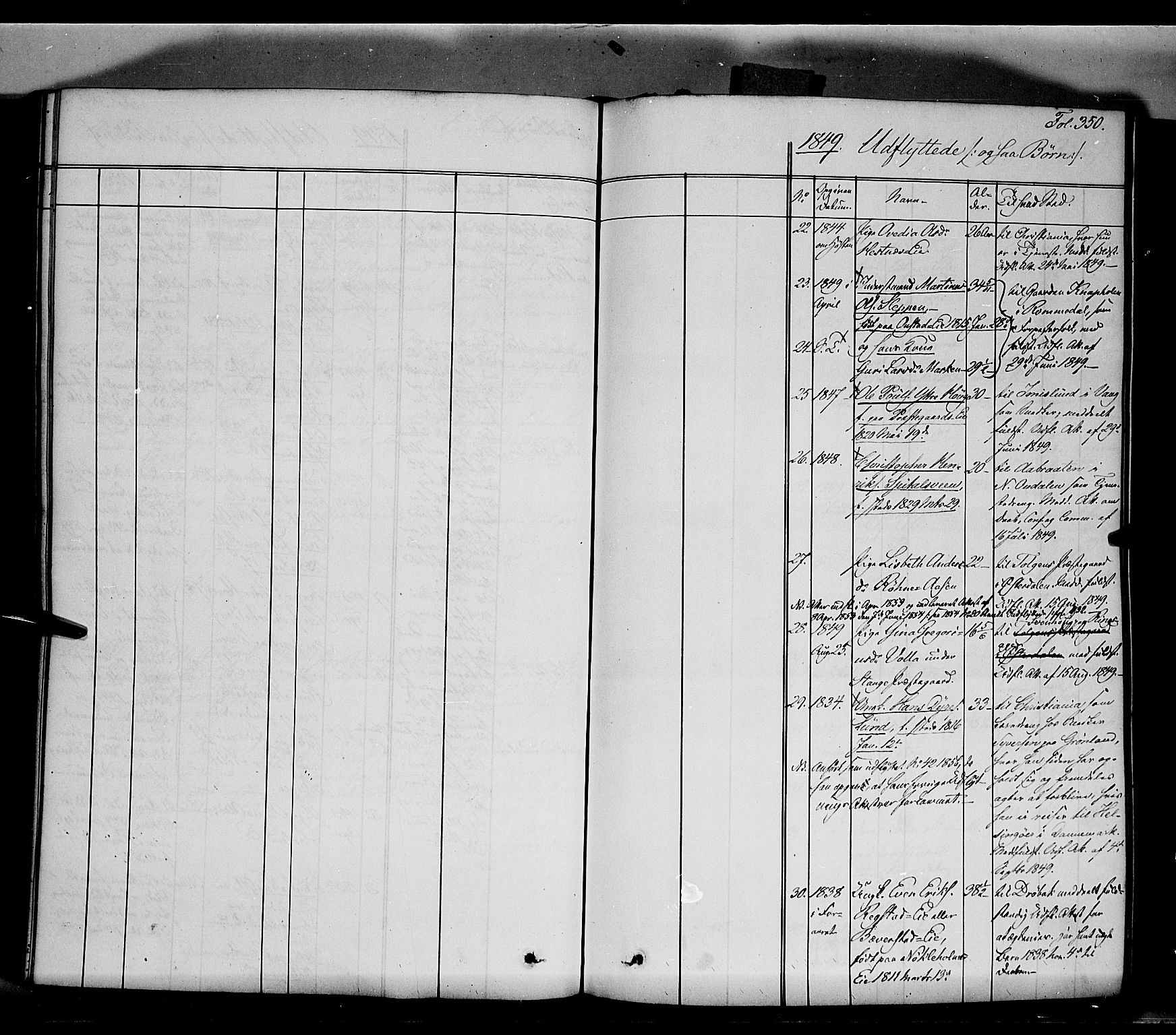Stange prestekontor, SAH/PREST-002/K/L0011: Parish register (official) no. 11, 1846-1852, p. 350