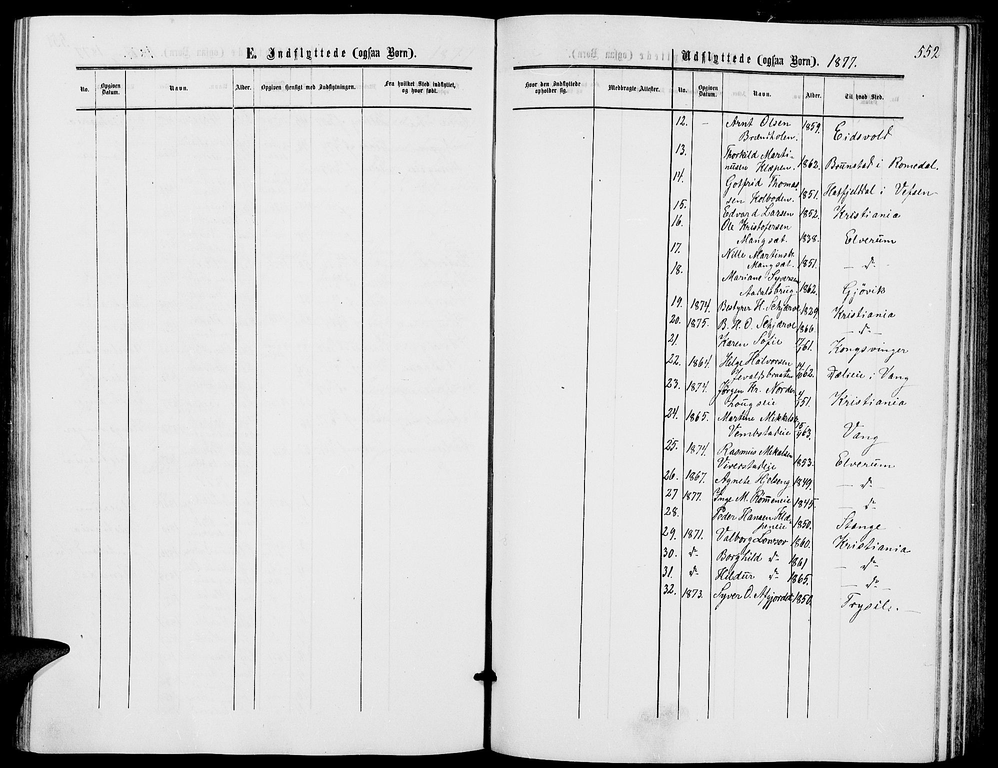 Løten prestekontor, SAH/PREST-022/L/La/L0004: Parish register (copy) no. 4, 1863-1877, p. 552