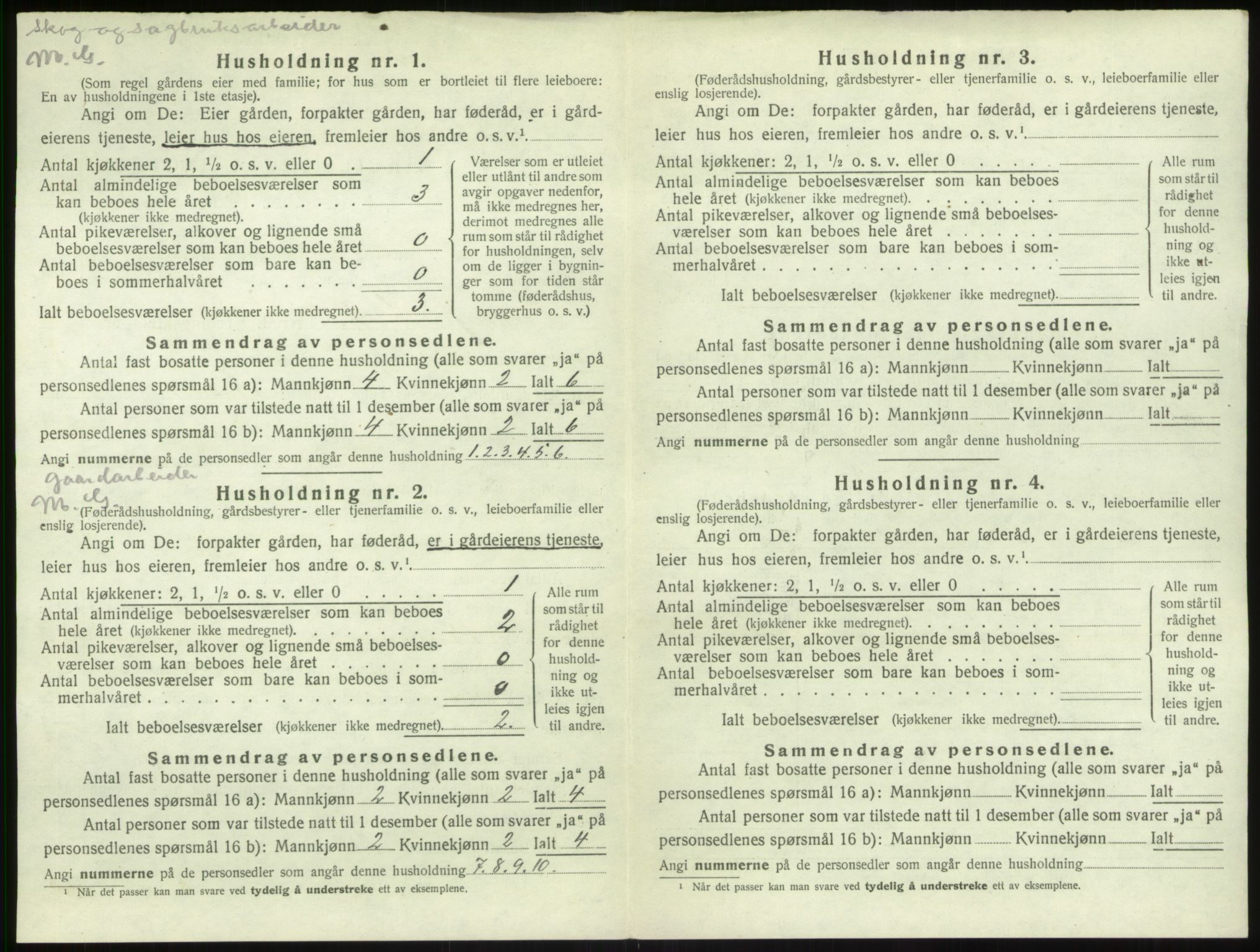 SAB, 1920 census for Leikanger, 1920, p. 525