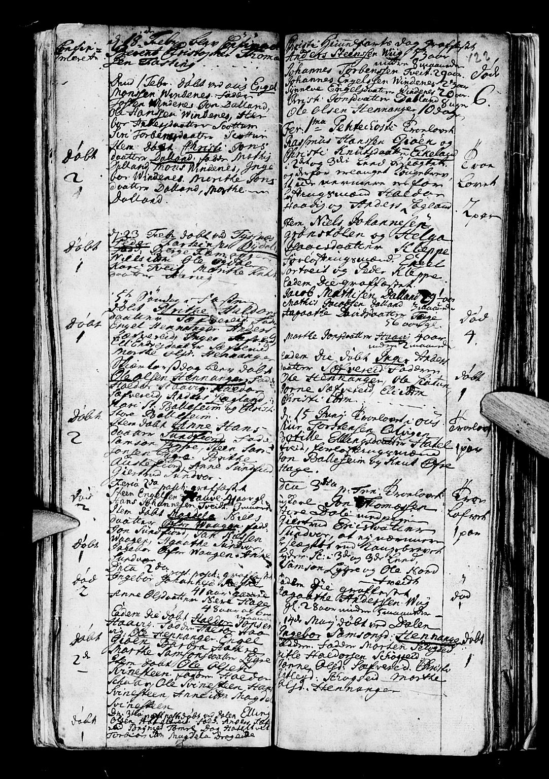 Os sokneprestembete, SAB/A-99929: Parish register (official) no. A 5, 1669-1760, p. 122