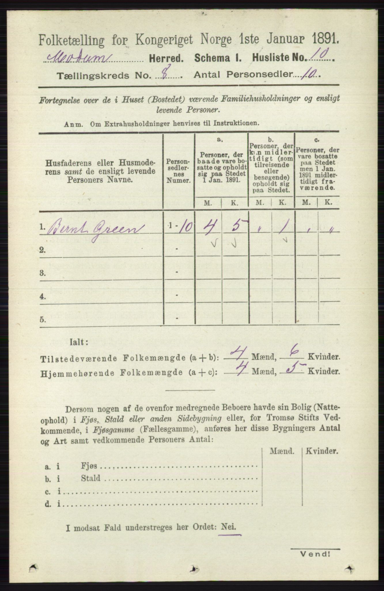 RA, 1891 census for 0623 Modum, 1891, p. 2792