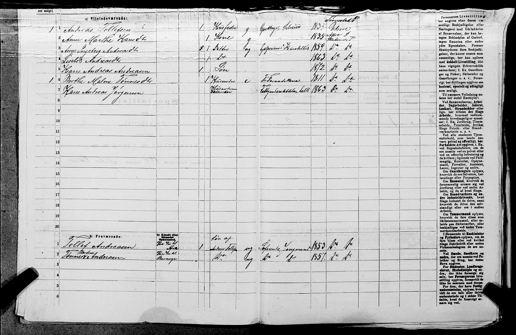 SAST, 1875 census for 1150L Skudenes/Falnes, Åkra og Ferkingstad, 1875, p. 716