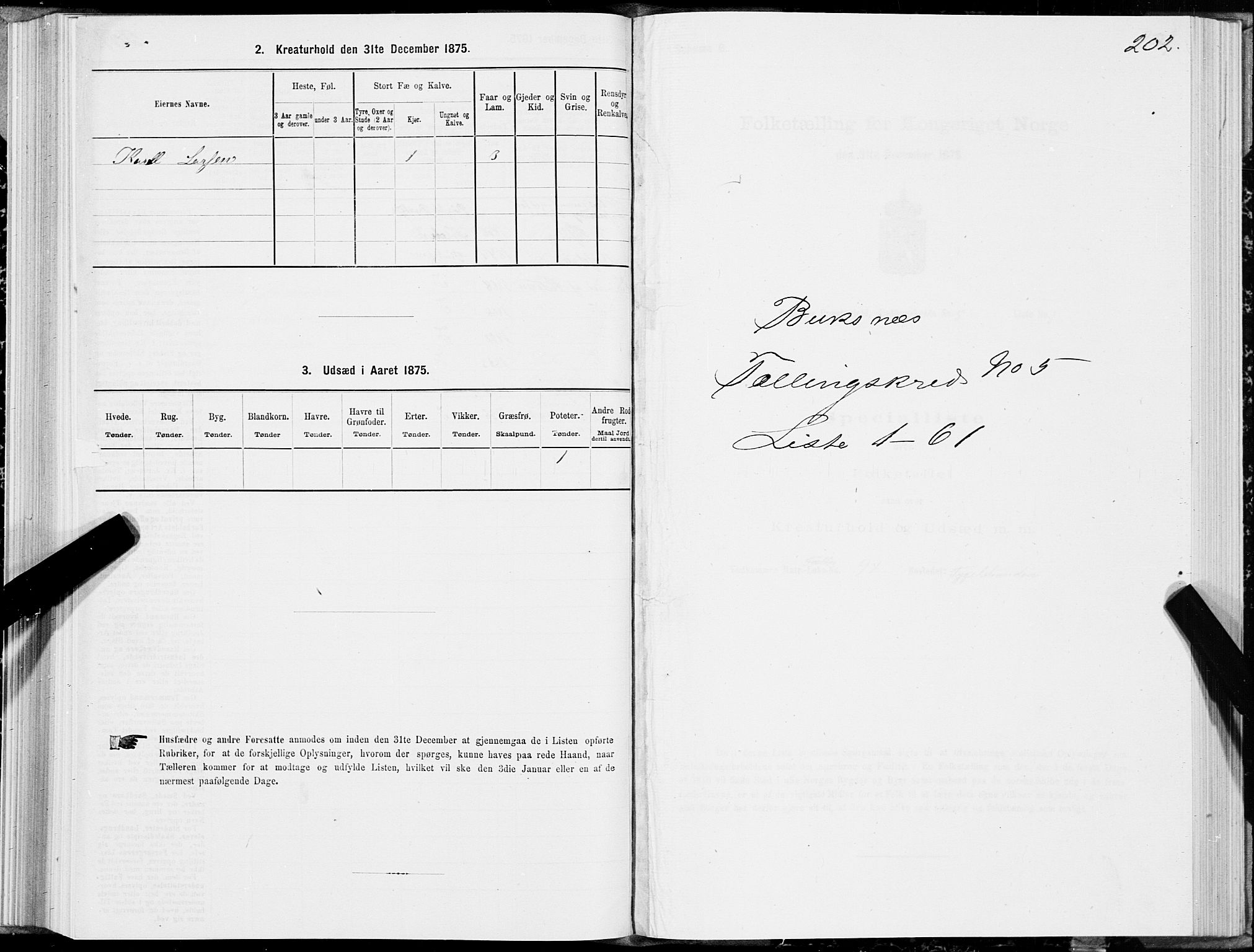 SAT, 1875 census for 1860P Buksnes, 1875, p. 2202