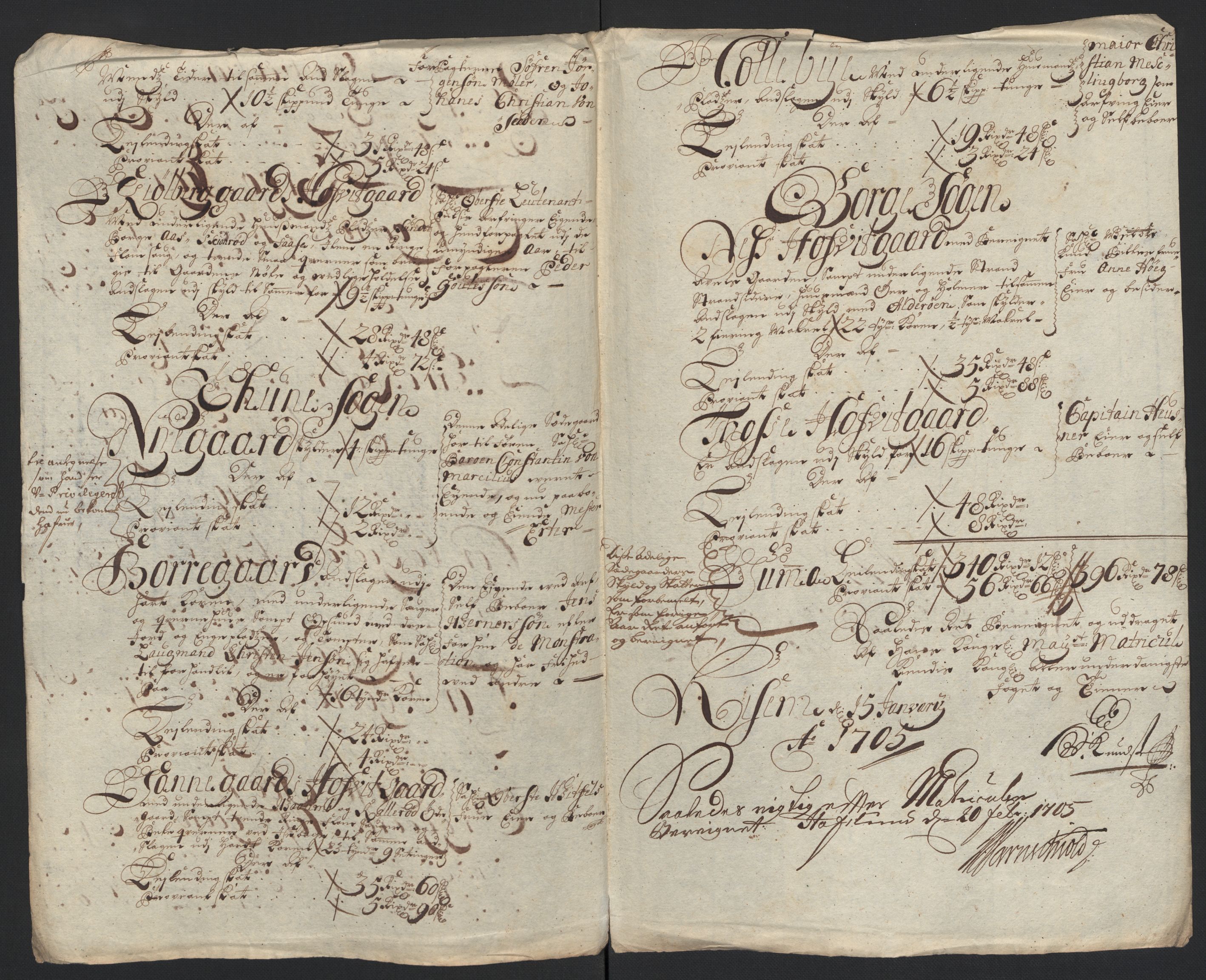 Rentekammeret inntil 1814, Reviderte regnskaper, Fogderegnskap, AV/RA-EA-4092/R04/L0132: Fogderegnskap Moss, Onsøy, Tune, Veme og Åbygge, 1703-1704, p. 528