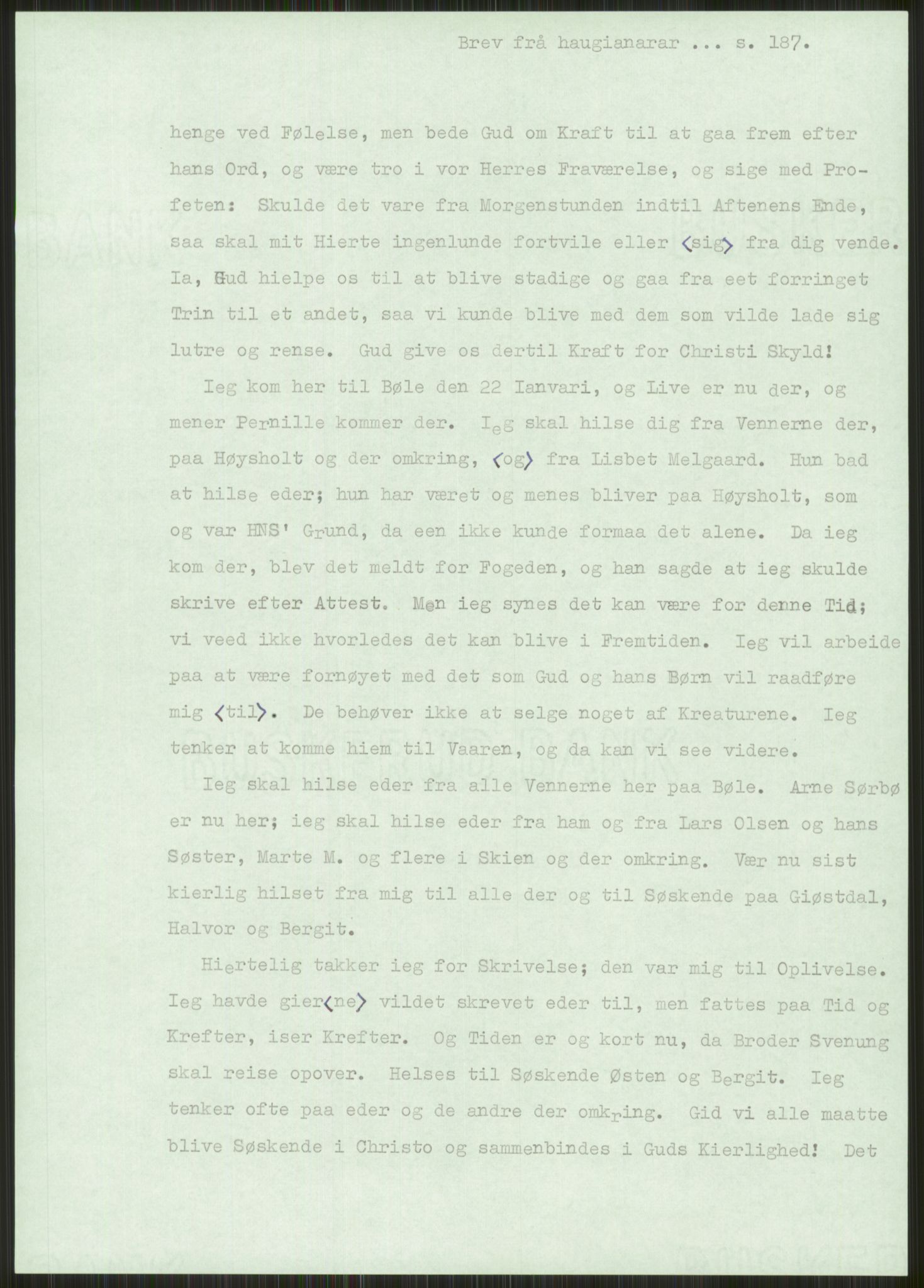 Samlinger til kildeutgivelse, Haugianerbrev, AV/RA-EA-6834/F/L0001: Haugianerbrev I: 1760-1804, 1760-1804, p. 187