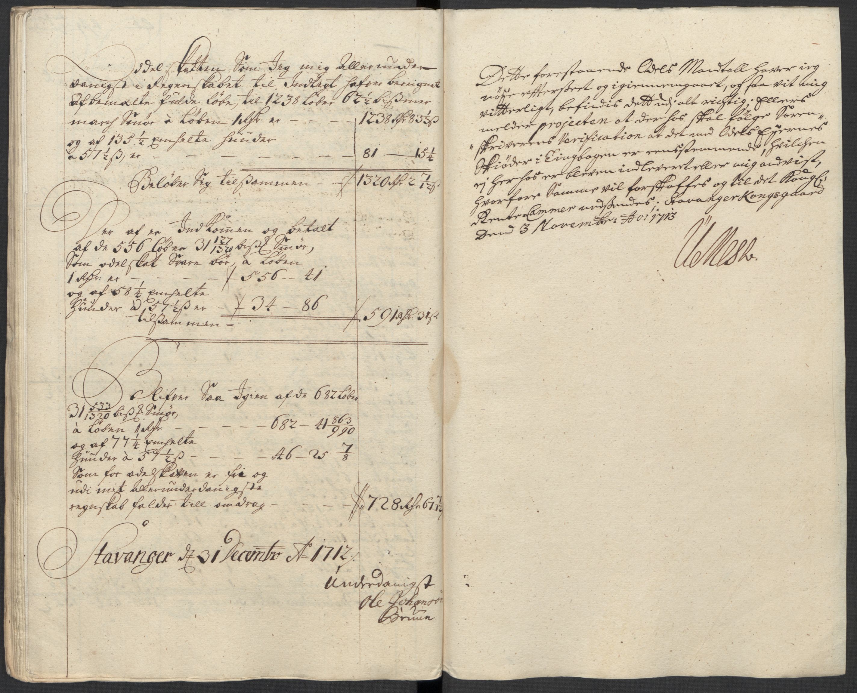 Rentekammeret inntil 1814, Reviderte regnskaper, Fogderegnskap, AV/RA-EA-4092/R46/L2737: Fogderegnskap Jæren og Dalane, 1712, p. 254